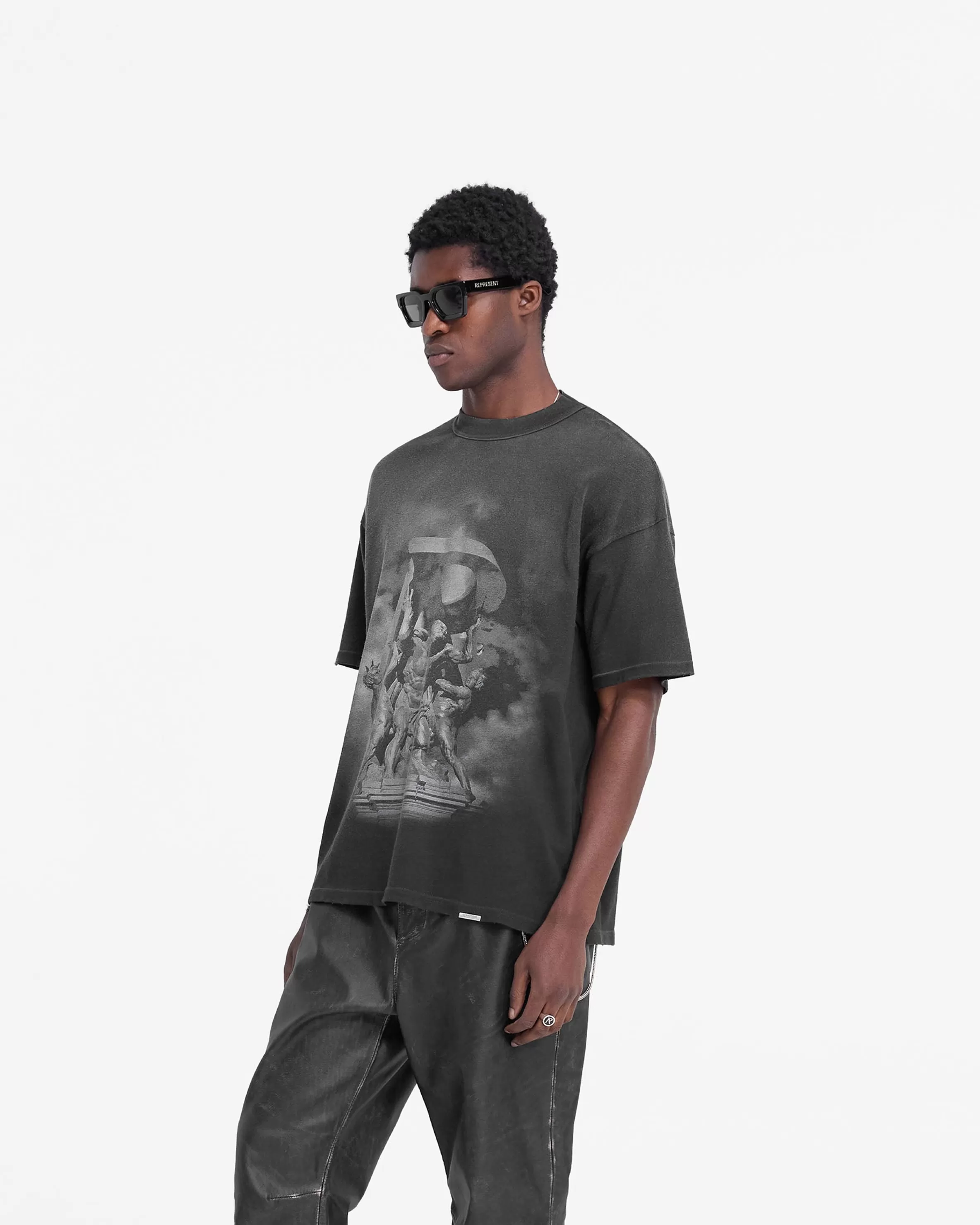 atlas_tshirt__stained_black_3.webp Atlas T-Shirt - Stained Black^Represent Cheap