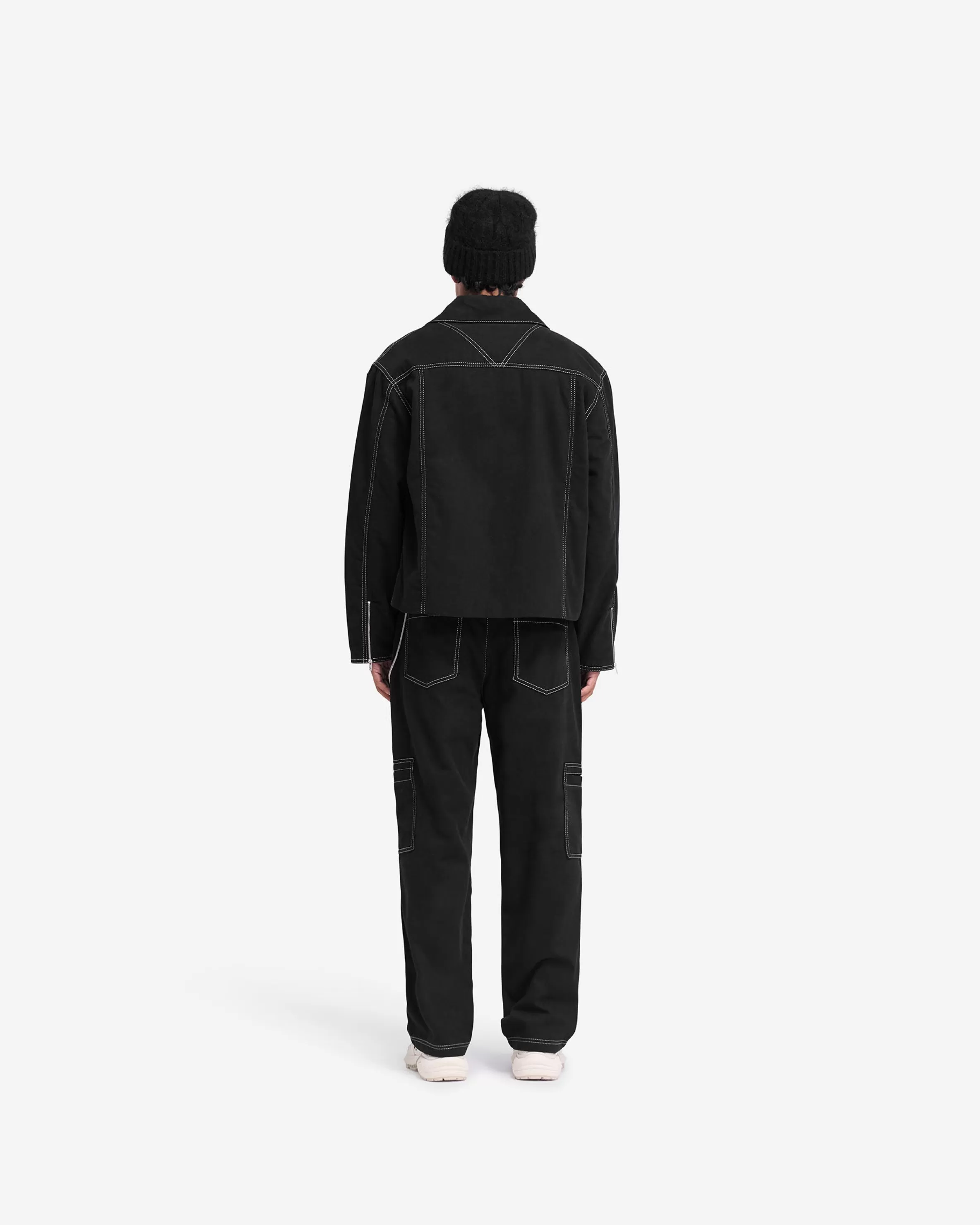 contrast_stitch_smart_jacket__jet_black_7.webp Contrast Stitch Smart Jacket - Jet Black^Represent Best