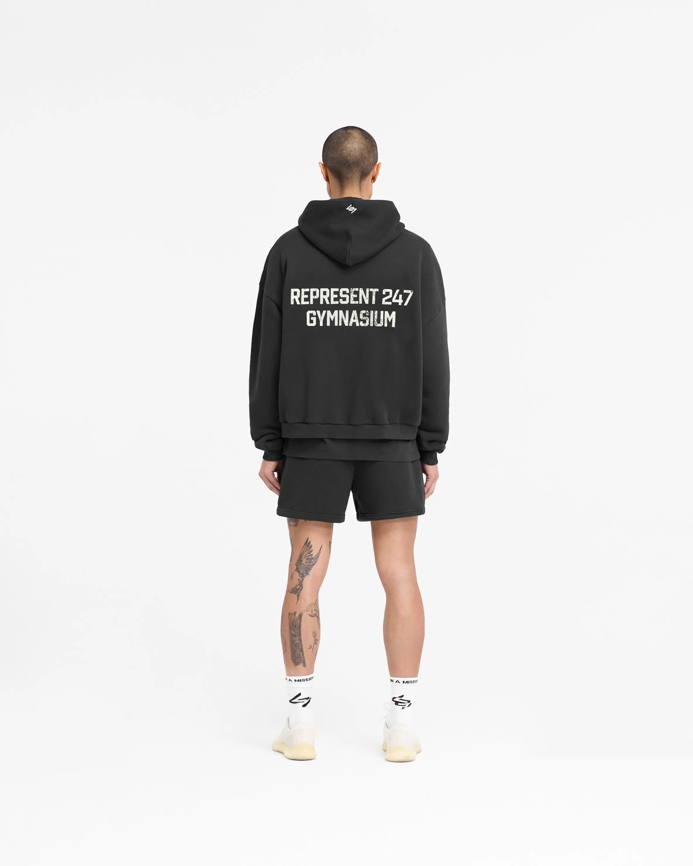 gymnasium_boxy_hoodie__off_black_7.webp 247 Gymnasium Boxy Hoodie - Off Black^Represent Outlet