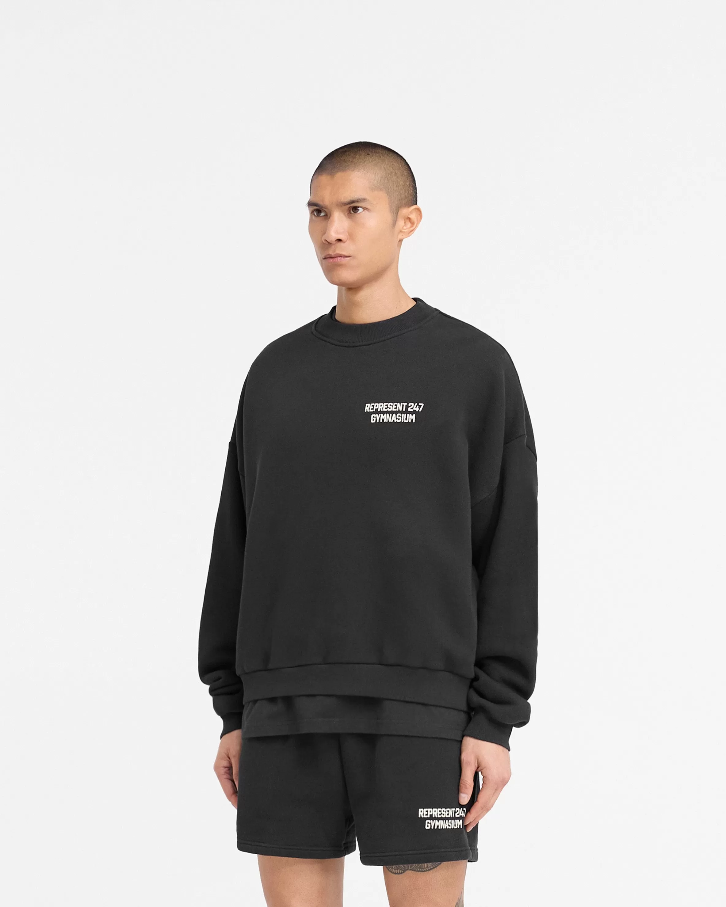 gymnasium_boxy_sweater__off_black_3.webp 247 Gymnasium Boxy Sweater - Off Black^Represent Shop