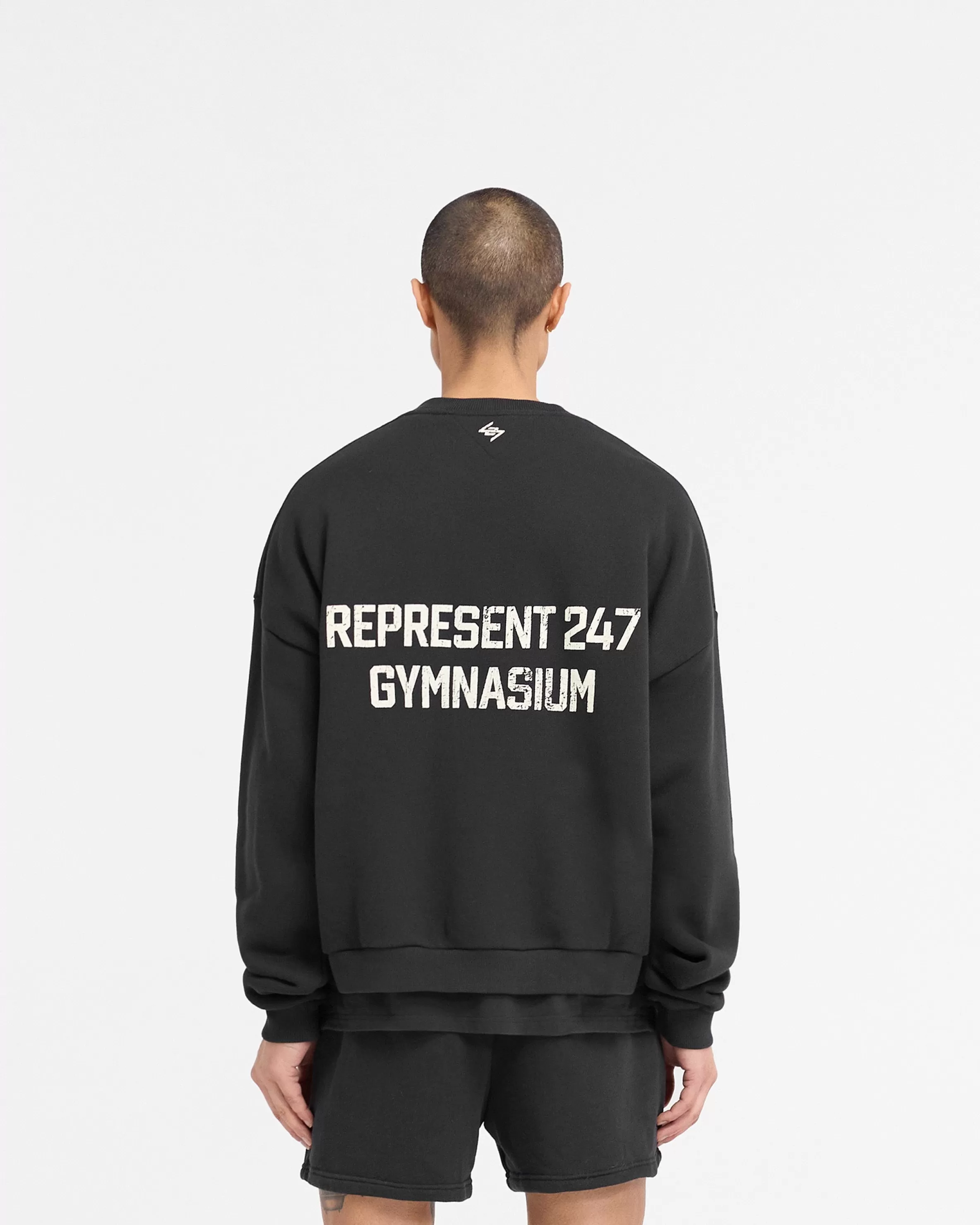 gymnasium_boxy_sweater__off_black_4.webp 247 Gymnasium Boxy Sweater - Off Black^Represent Shop