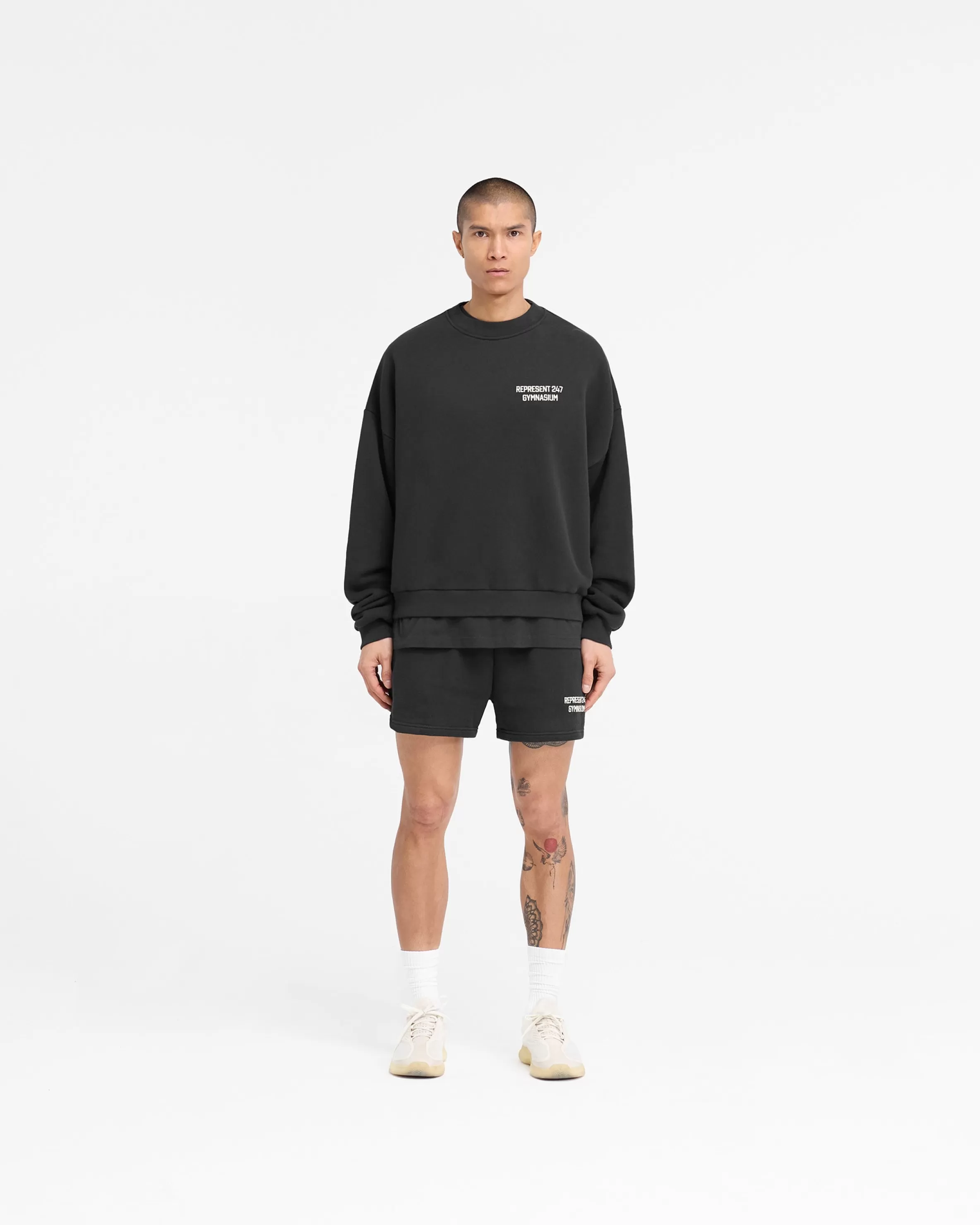 gymnasium_boxy_sweater__off_black_5.webp 247 Gymnasium Boxy Sweater - Off Black^Represent Shop