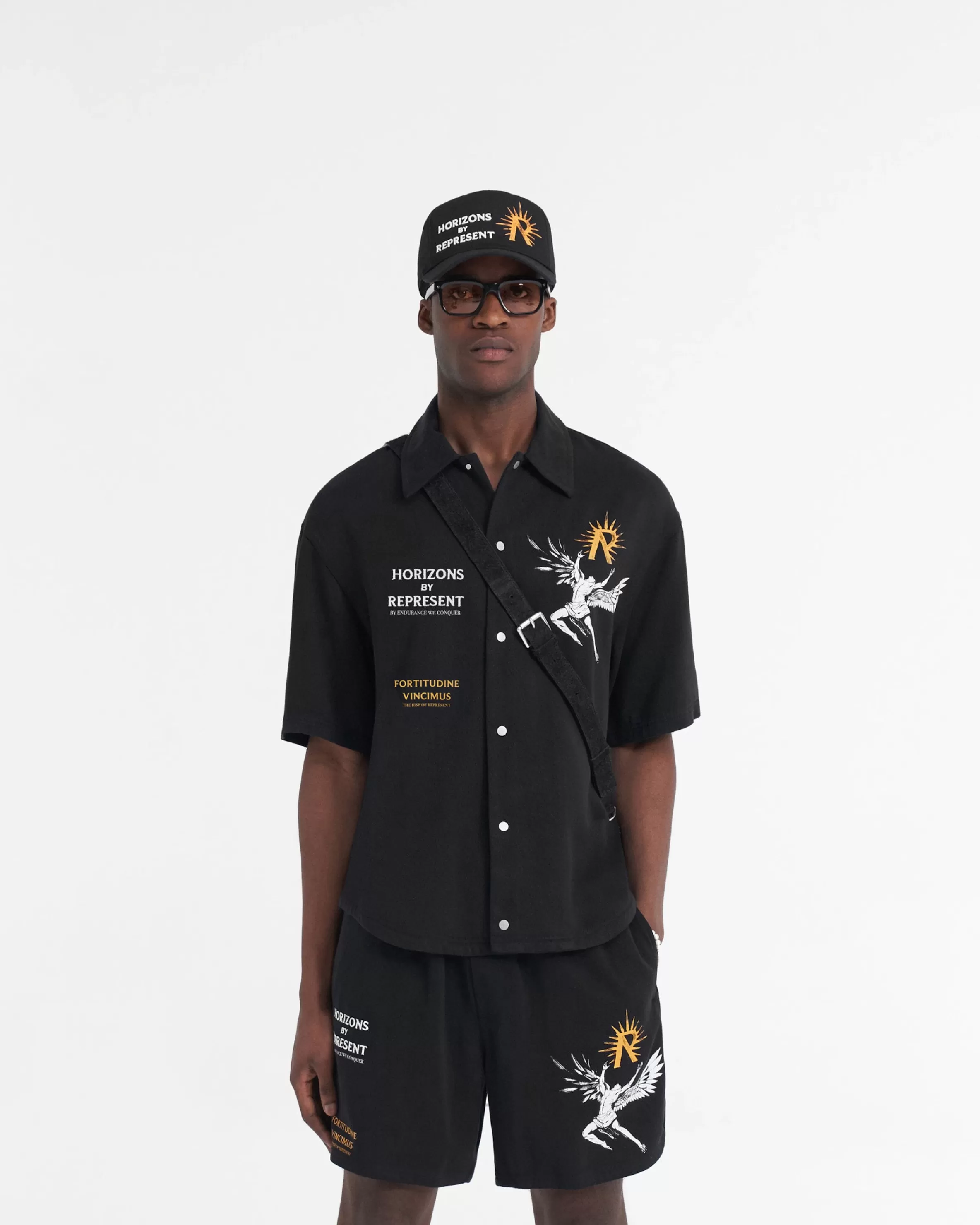 icarus_short_sleeve_shirt__black_2.webp Icarus Short Sleeve Shirt -^Represent Outlet