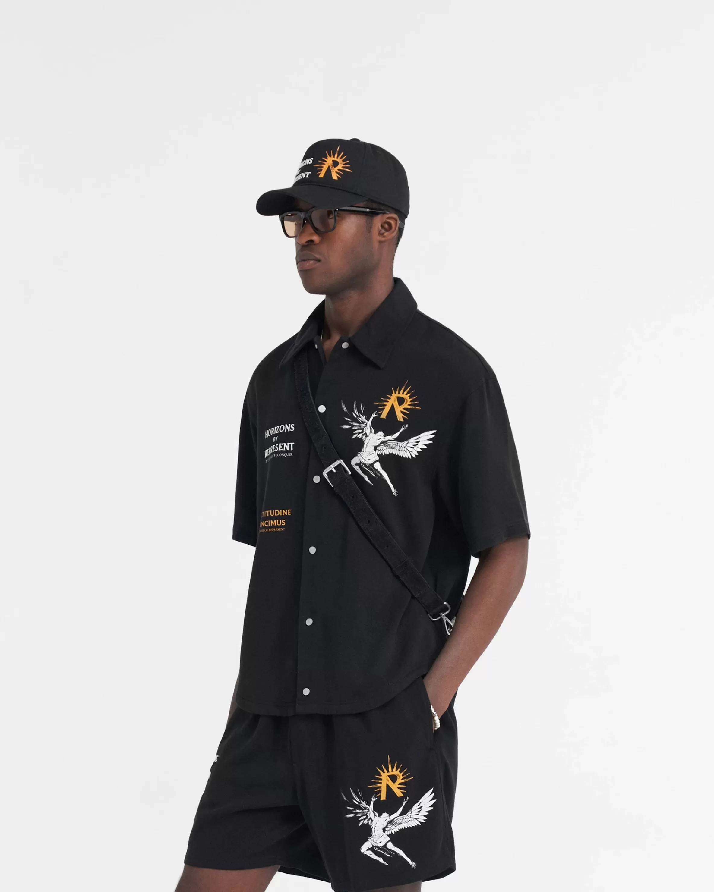 icarus_short_sleeve_shirt__black_3.webp Icarus Short Sleeve Shirt -^Represent Outlet