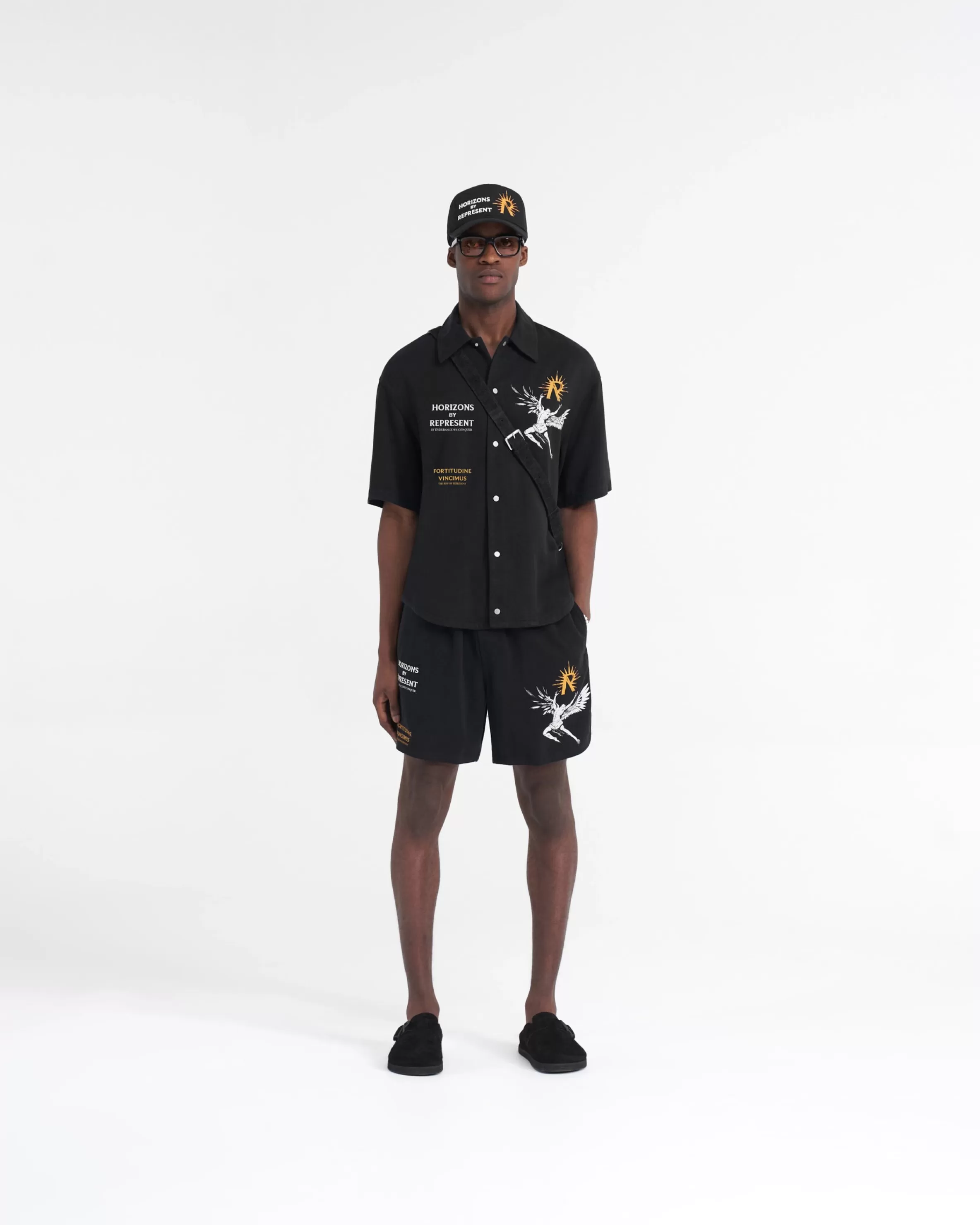 icarus_short_sleeve_shirt__black_5.webp Icarus Short Sleeve Shirt -^Represent Outlet