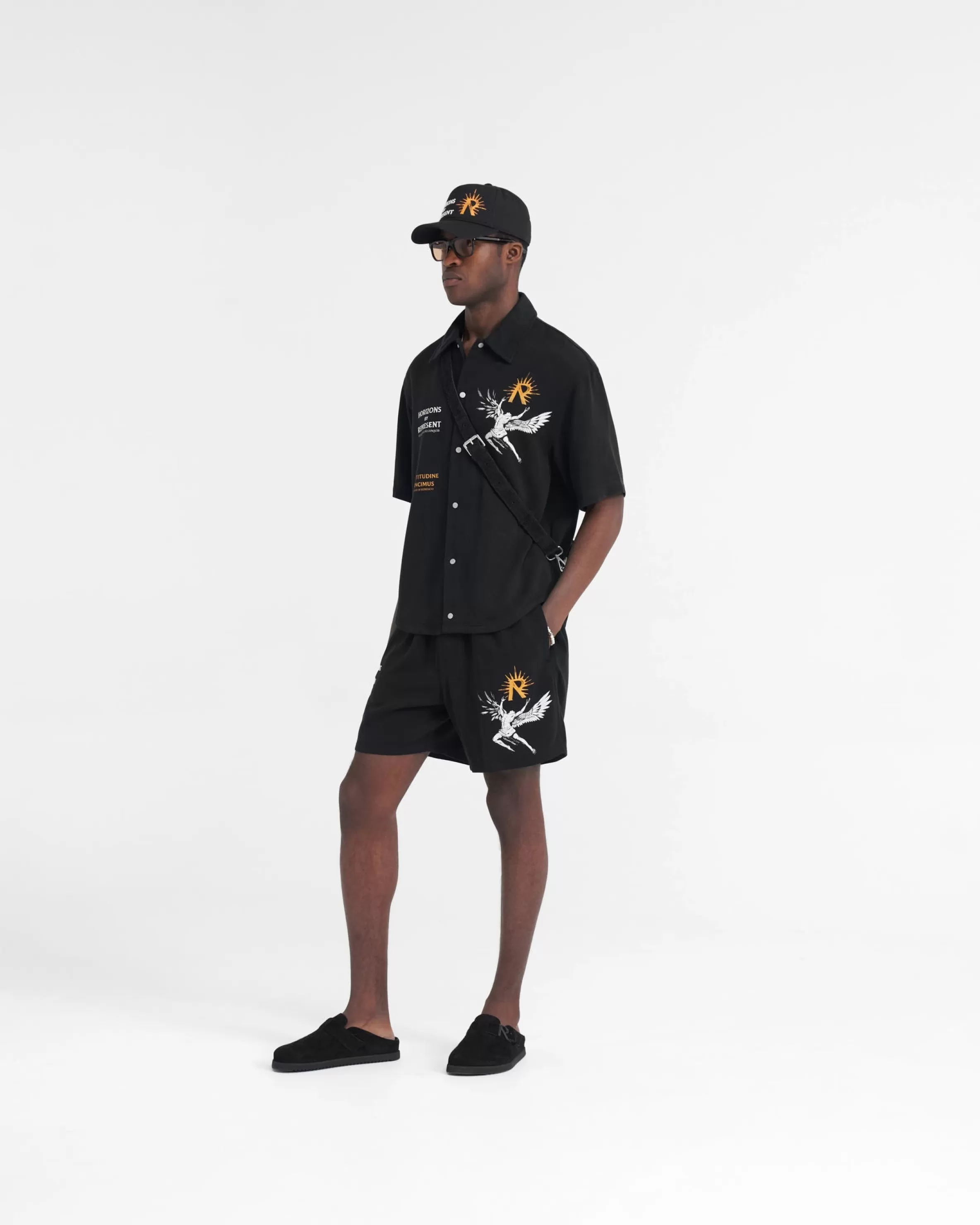 icarus_short_sleeve_shirt__black_6.webp Icarus Short Sleeve Shirt -^Represent Outlet