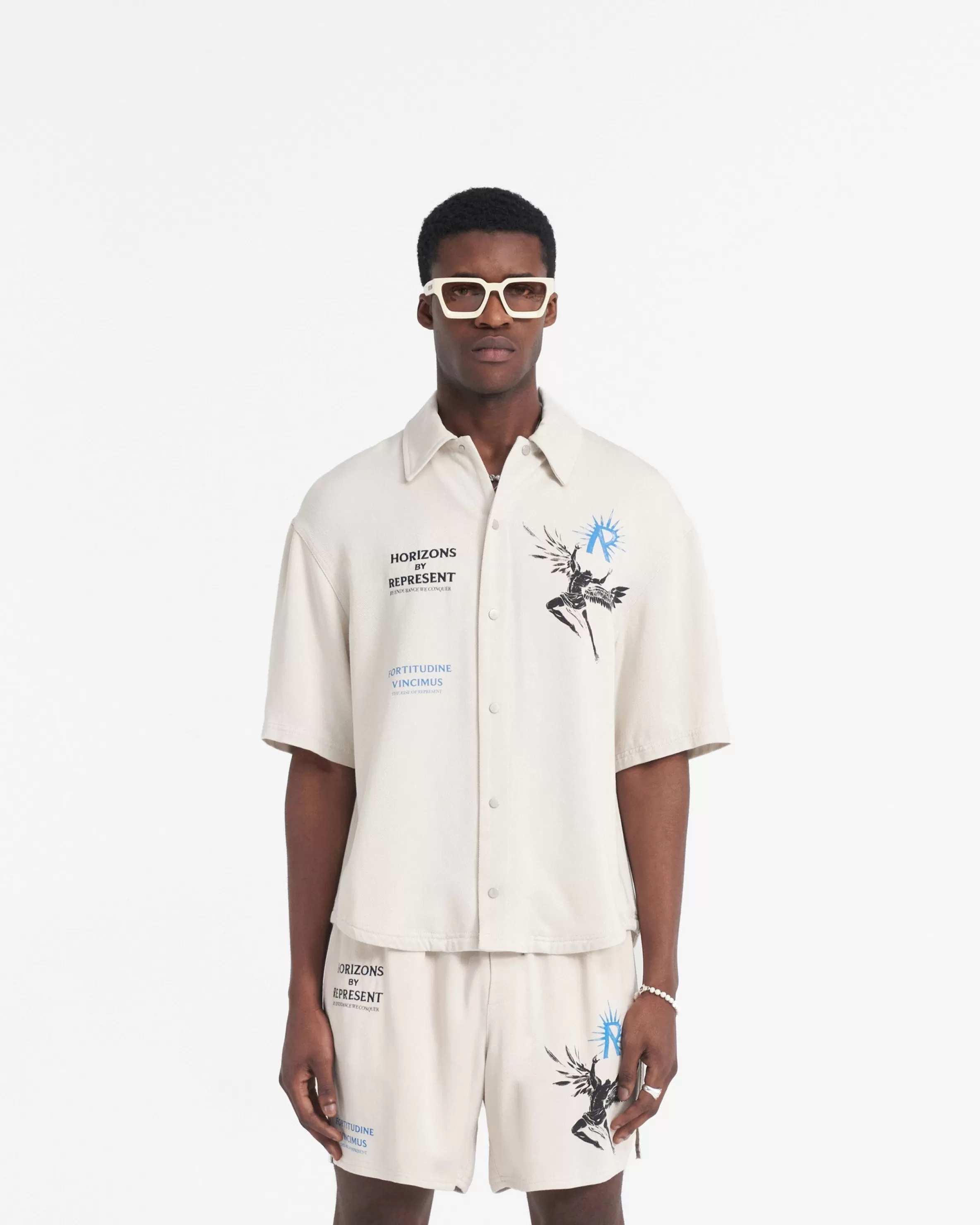icarus_short_sleeve_shirt__off_white_2.webp Icarus Short Sleeve Shirt - Off White^Represent Discount