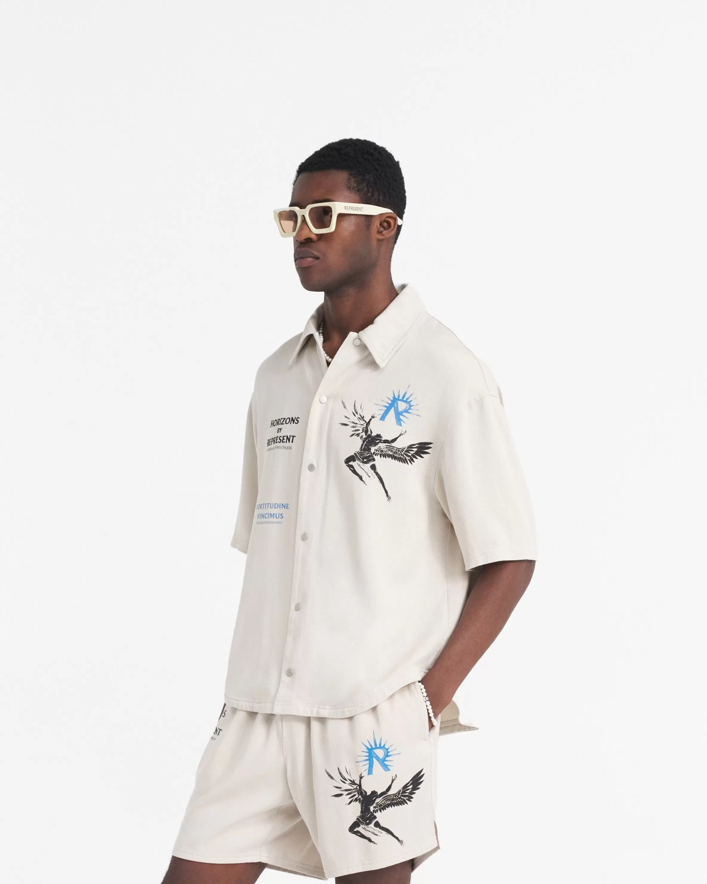 icarus_short_sleeve_shirt__off_white_3.webp Icarus Short Sleeve Shirt - Off White^Represent Discount