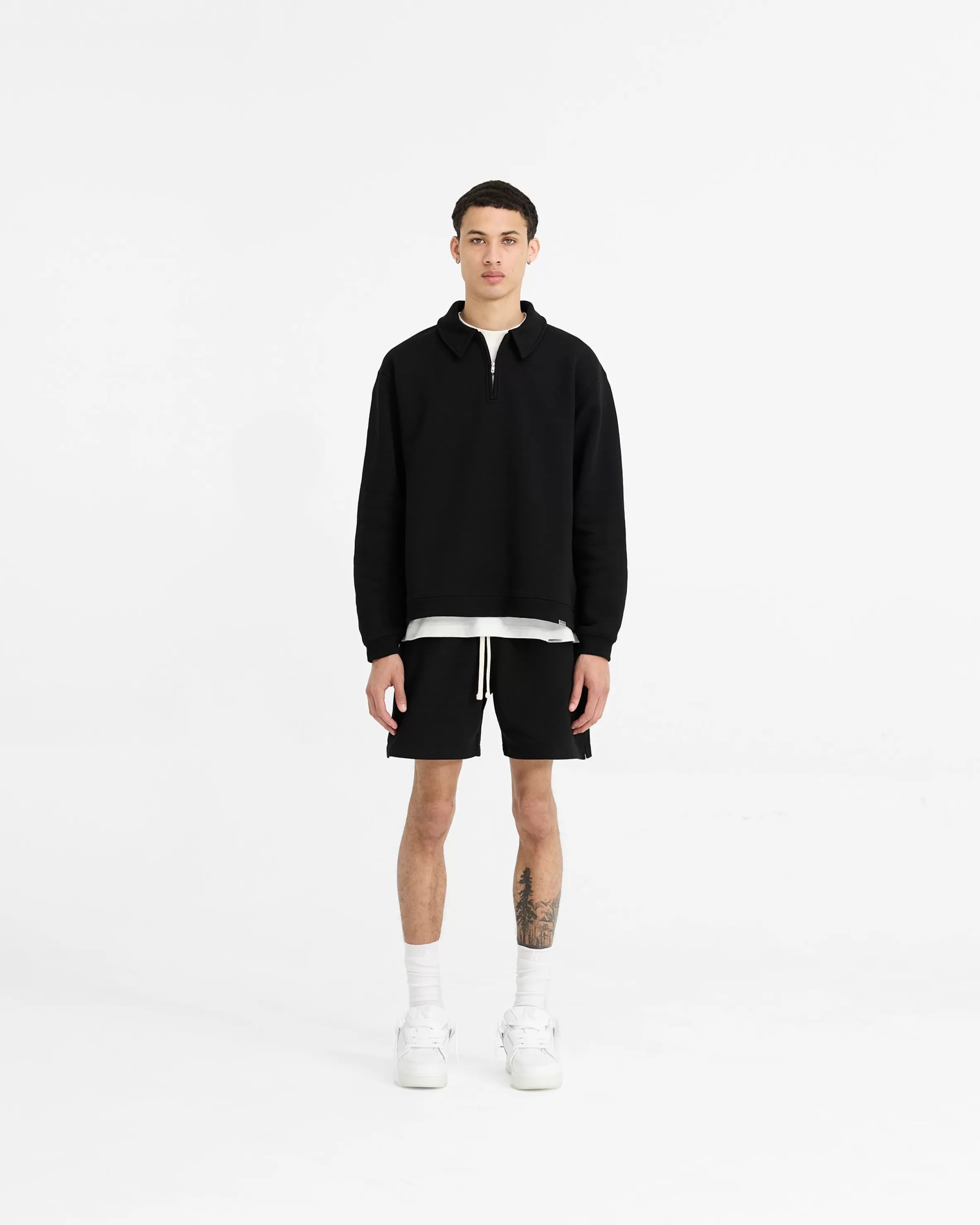 initial_boxy_quarter_zip__black_4.webp Initial Boxy Quarter Zip -^Represent Cheap