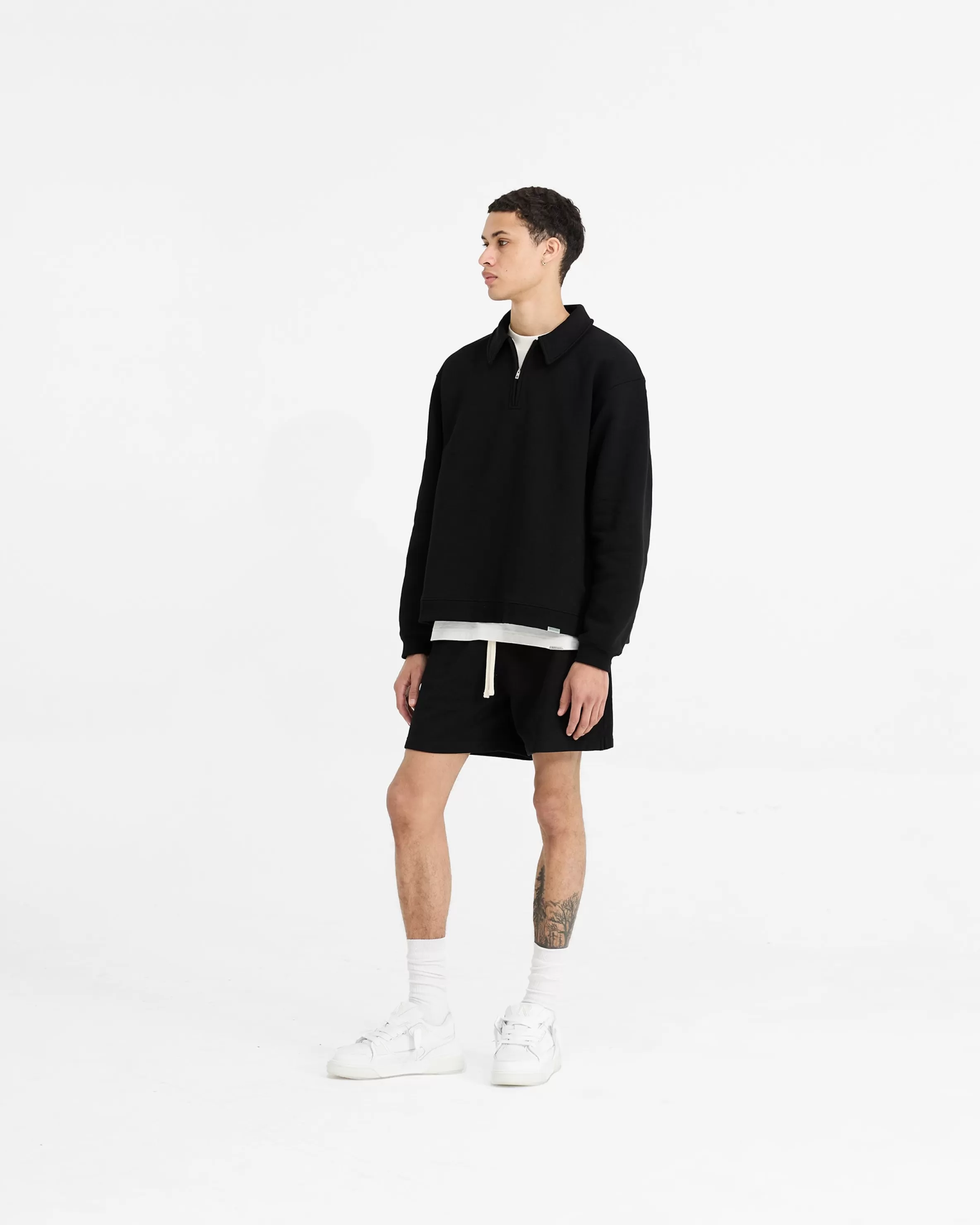 initial_boxy_quarter_zip__black_5.webp Initial Boxy Quarter Zip -^Represent Cheap