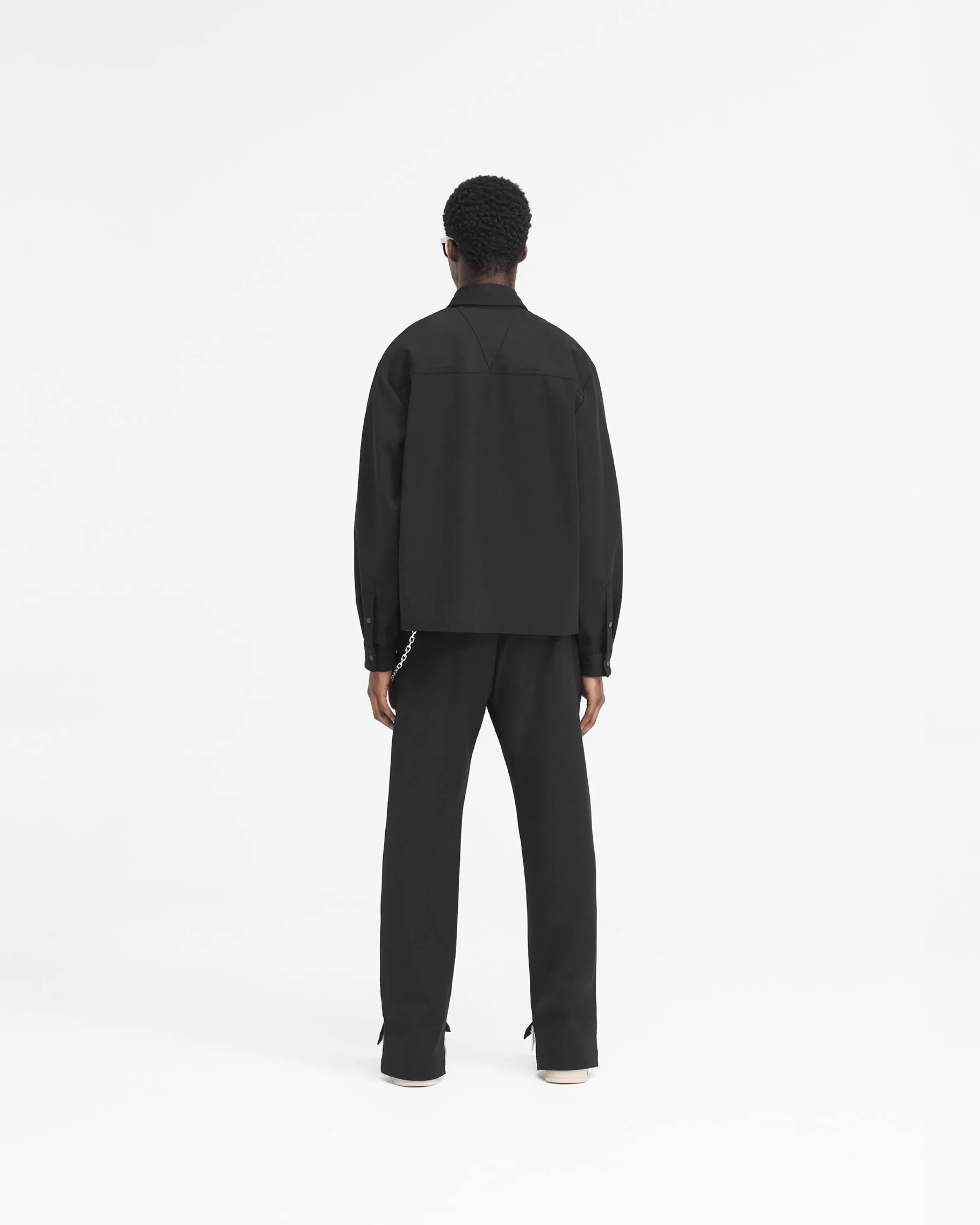 initial_cropped_dress_shirt__black_9.webp Initial Cropped Dress Shirt -^Represent Clearance