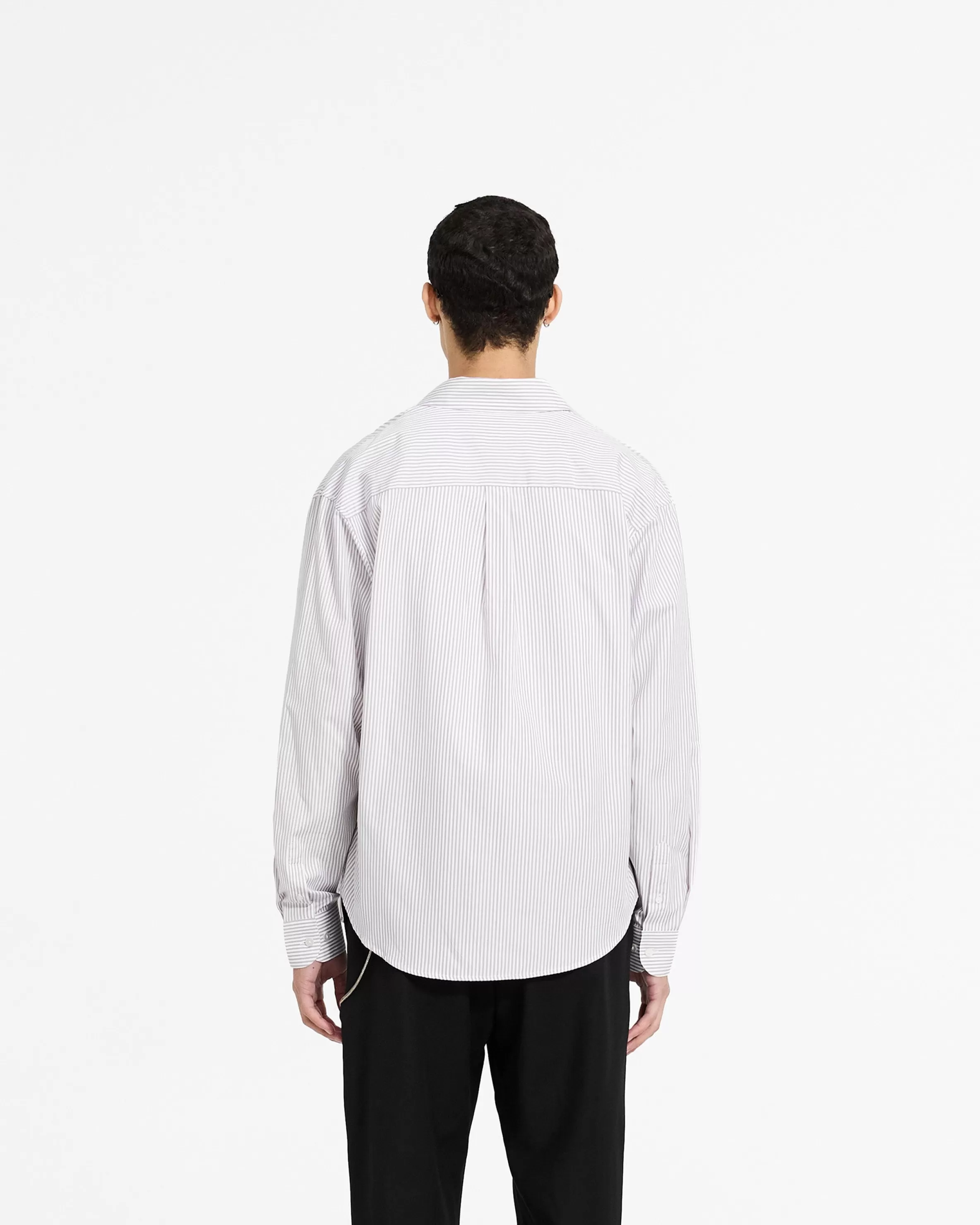 long_sleeve_pinstripe_shirt__grey_3.webp Long Sleeve Pinstripe Shirt -^Represent Cheap