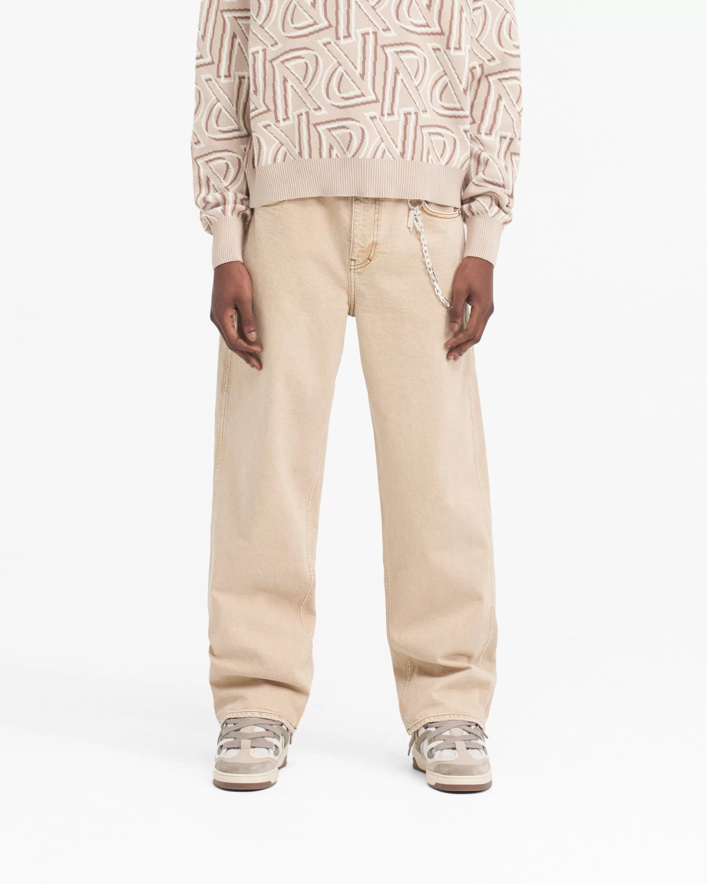 r_baggy_denim__dirt_cashmere_2.webp R3 Baggy Denim - Dirt Cashmere^Represent Store
