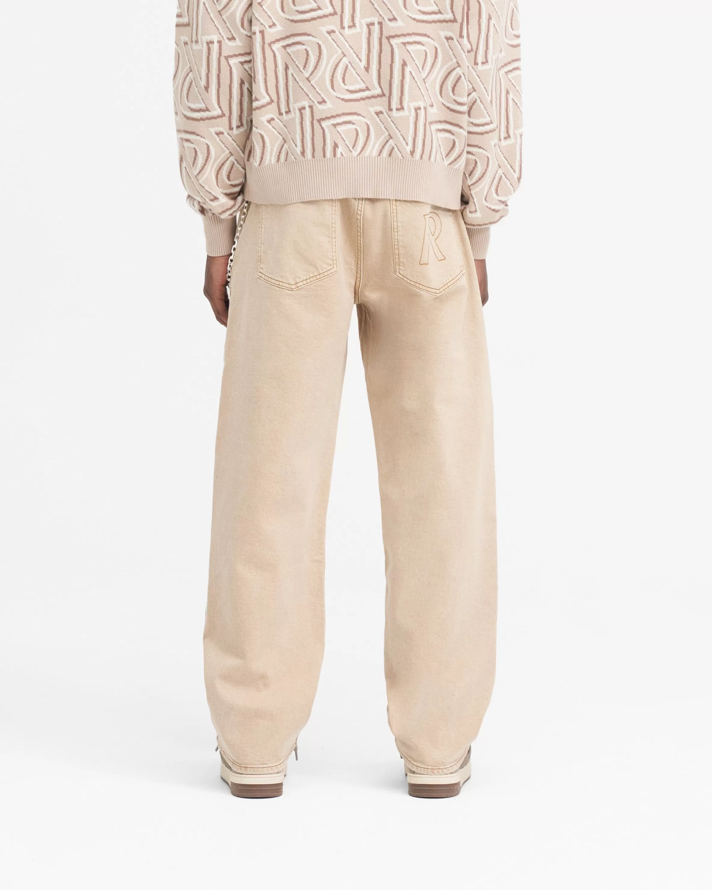 r_baggy_denim__dirt_cashmere_3.webp R3 Baggy Denim - Dirt Cashmere^Represent Store