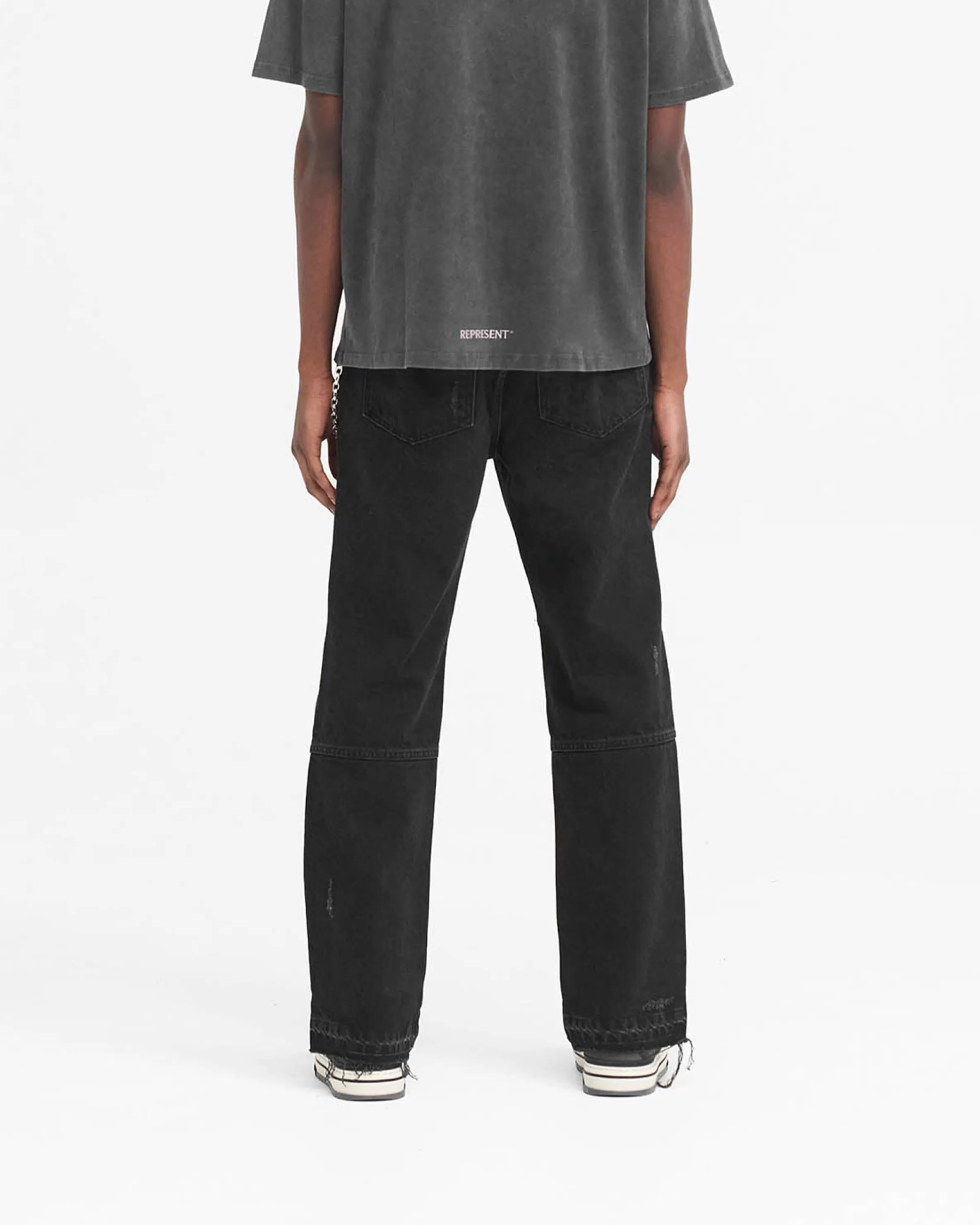 r_stepped_hem_denim__off_black_3.webp R2 Stepped Hem Denim - Off Black^Represent New