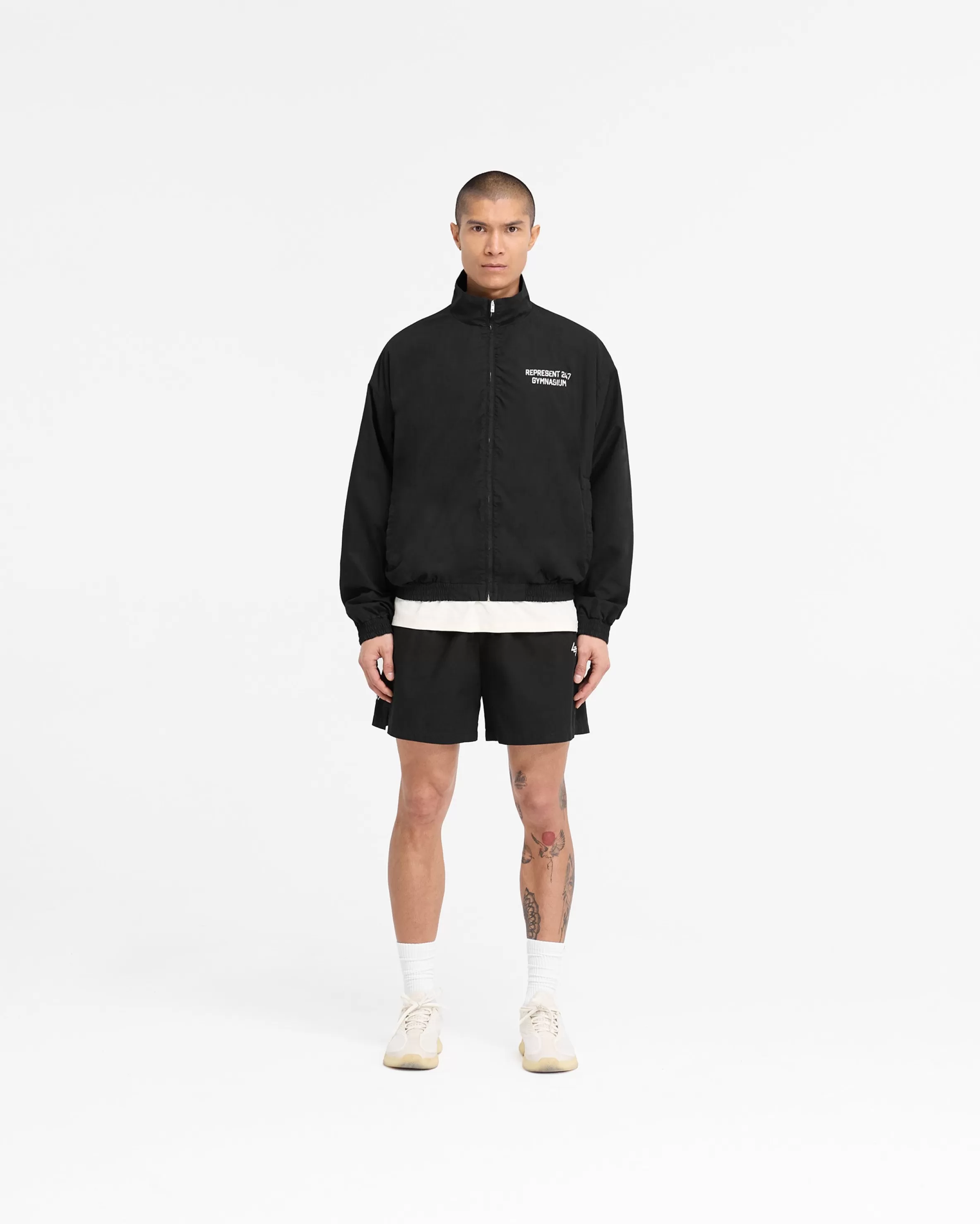 represent_gymnasium_track_jacket__off_black_5.webp 247 Gymnasium Track Jacket - Off Black^Represent Clearance