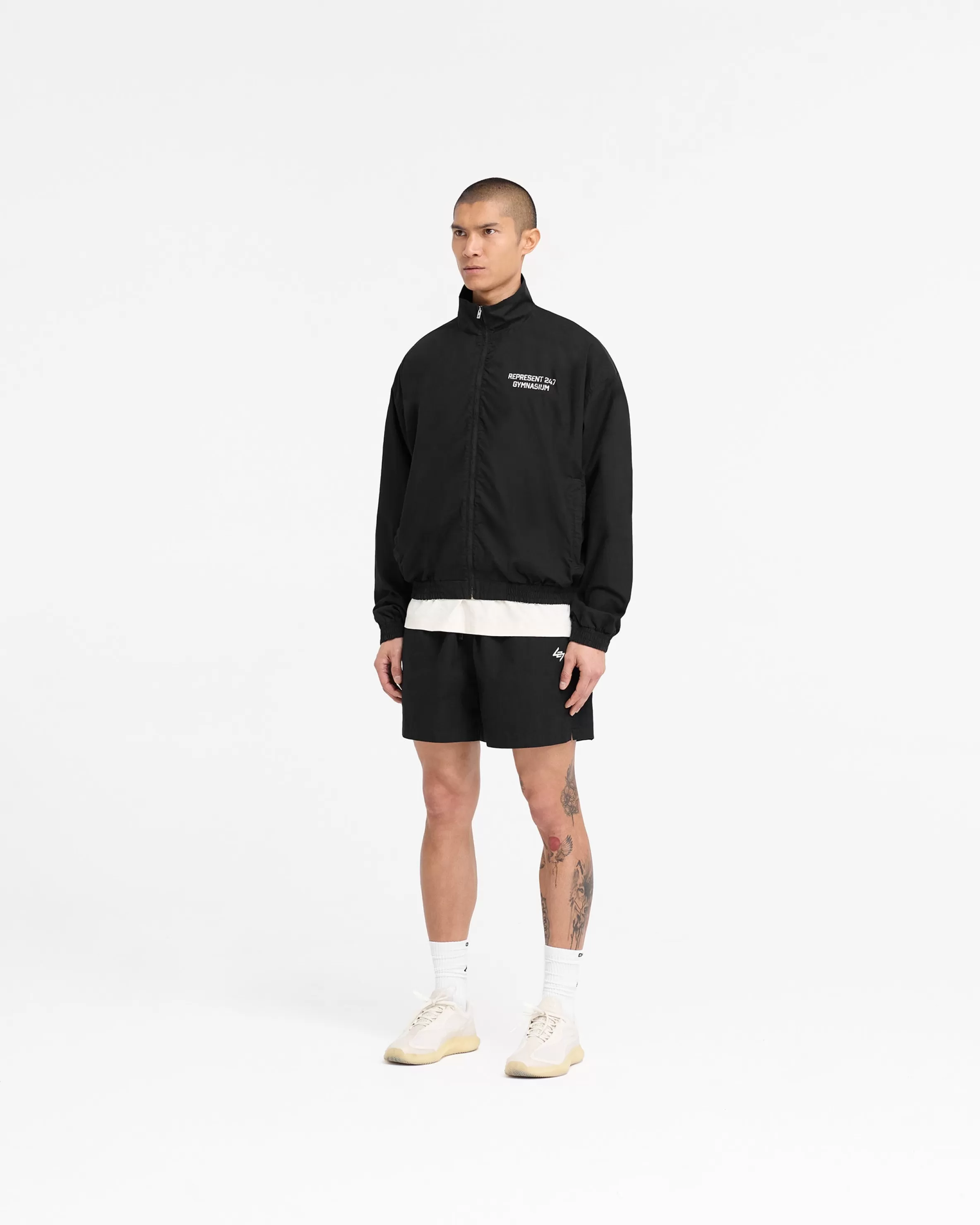 represent_gymnasium_track_jacket__off_black_6.webp 247 Gymnasium Track Jacket - Off Black^Represent Clearance