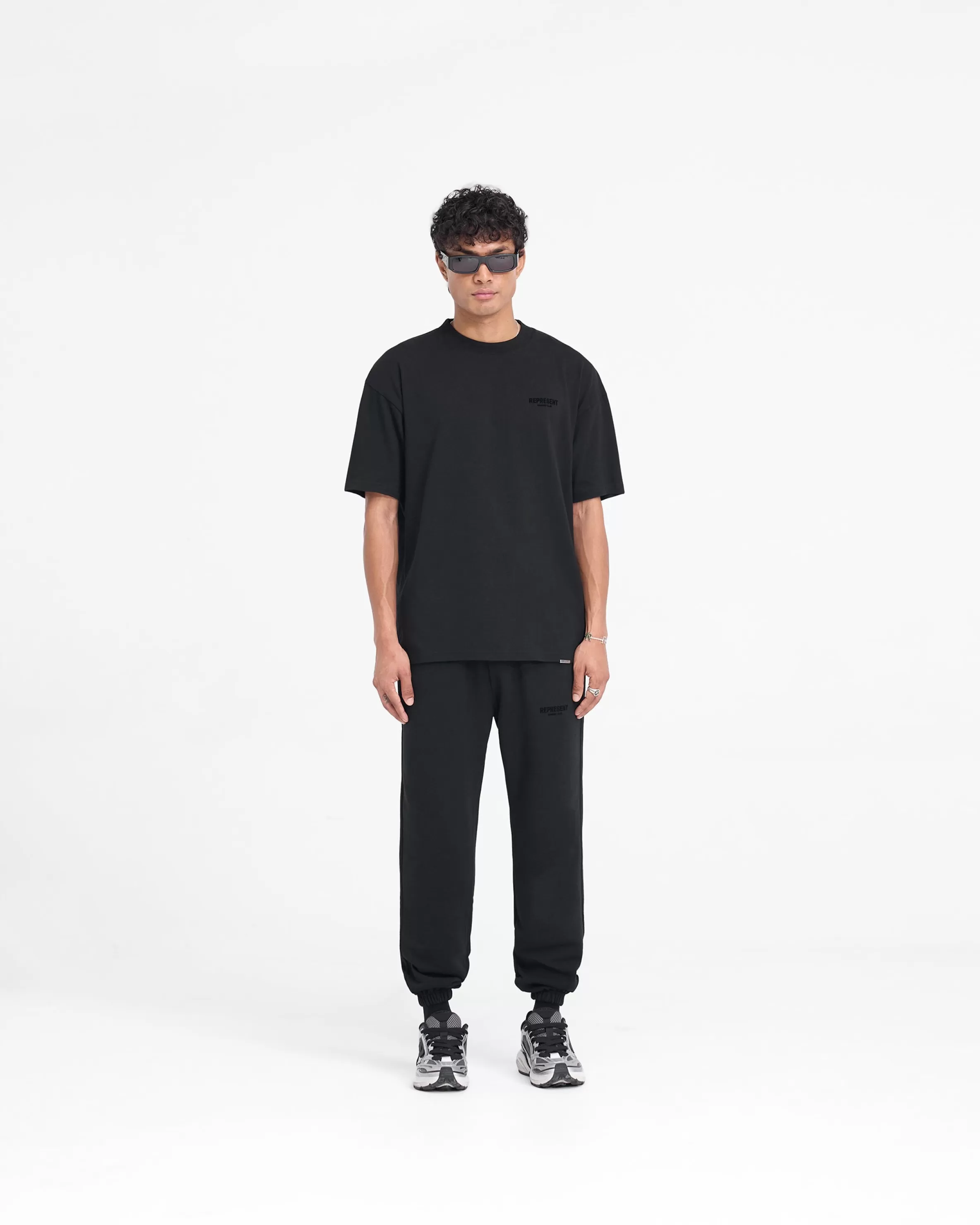 represent_owners_club_flocked_sweatpant__black_5.webp Owners Club Flocked Sweatpant -^Represent Sale