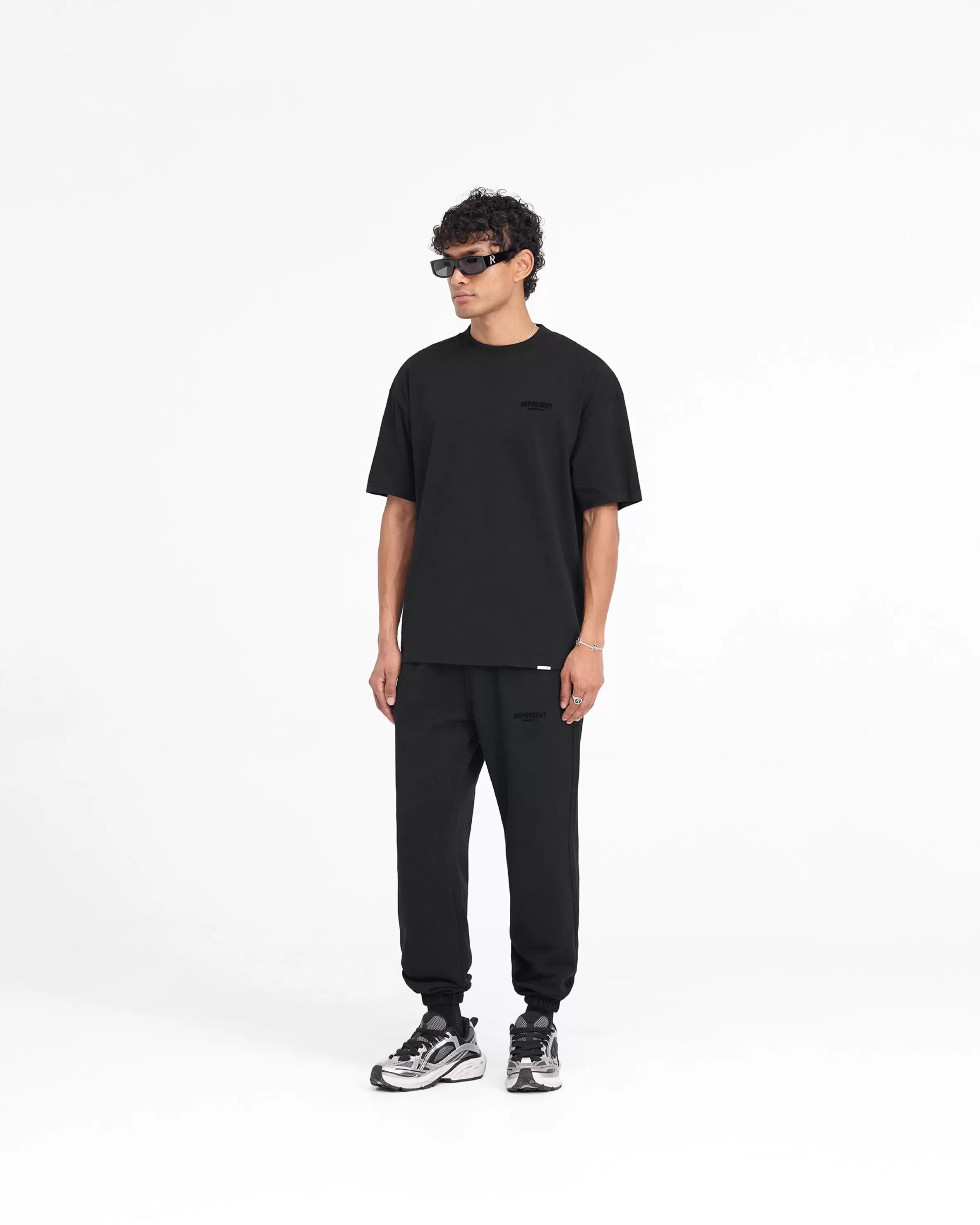 represent_owners_club_flocked_sweatpant__black_6.webp Owners Club Flocked Sweatpant -^Represent Sale