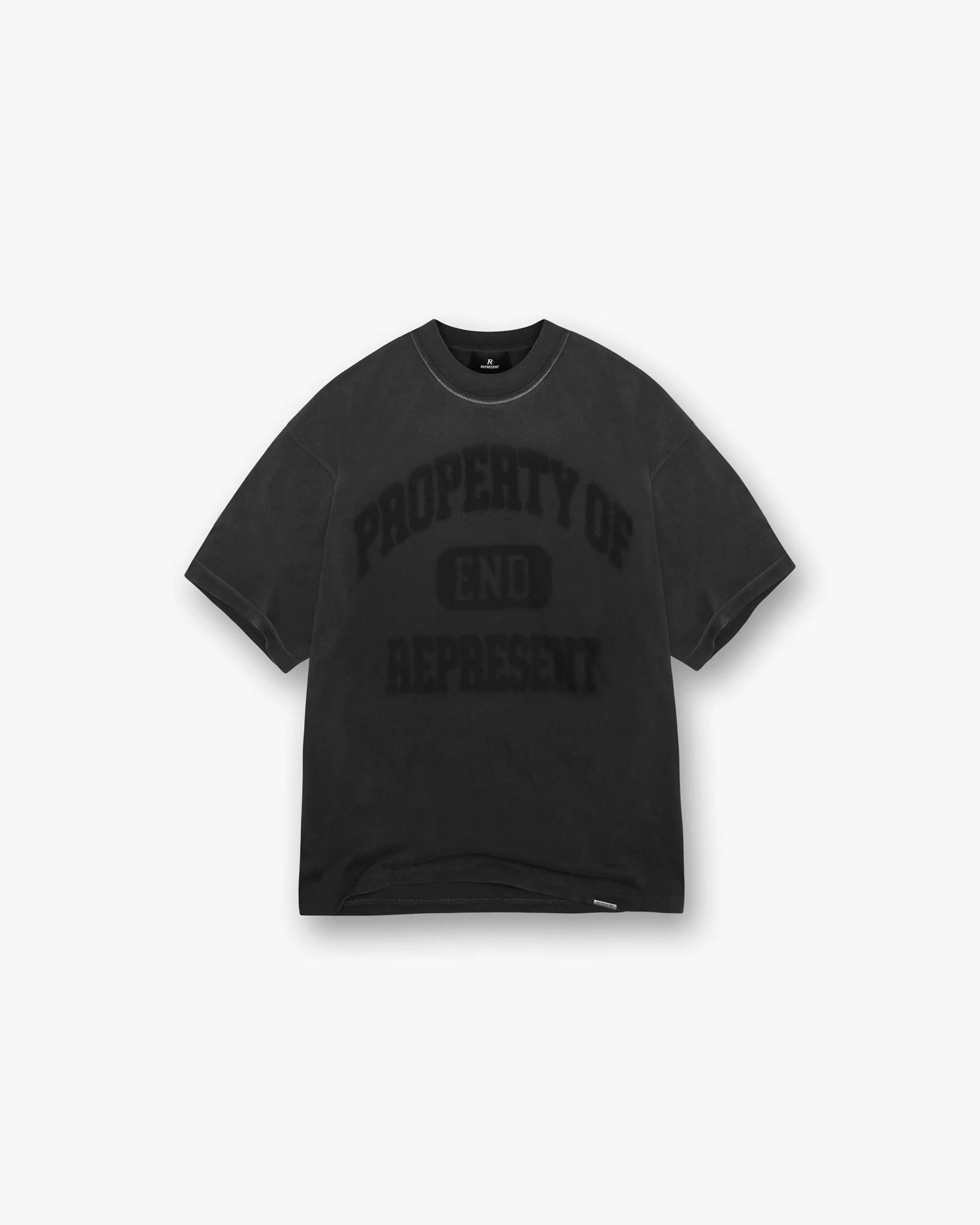 X End Property Of T-Shirt - Stained Black^Represent Shop