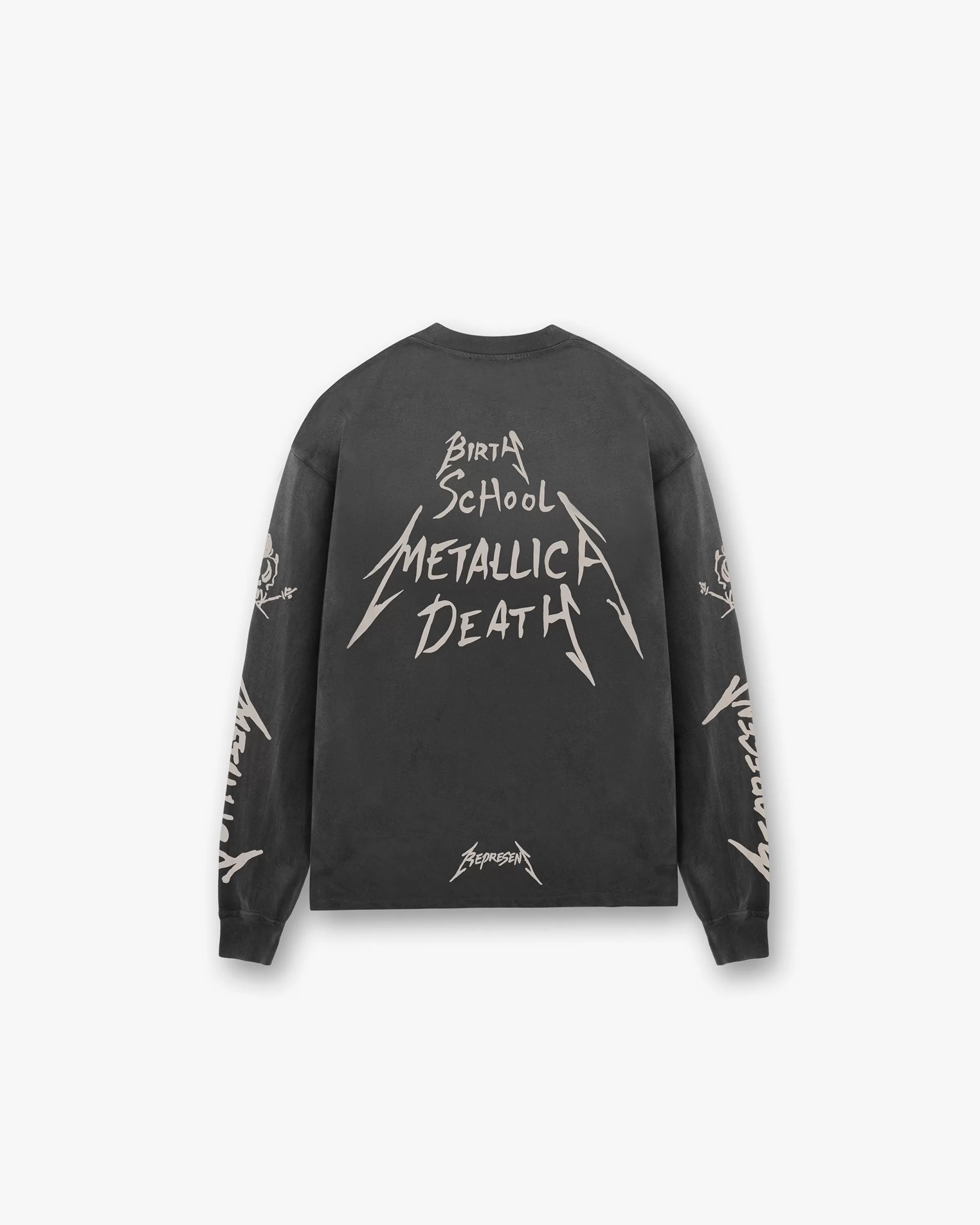 X Metallica™️ Garage Inc Long Sleeve T-Shirt - Stained Black^Represent Store