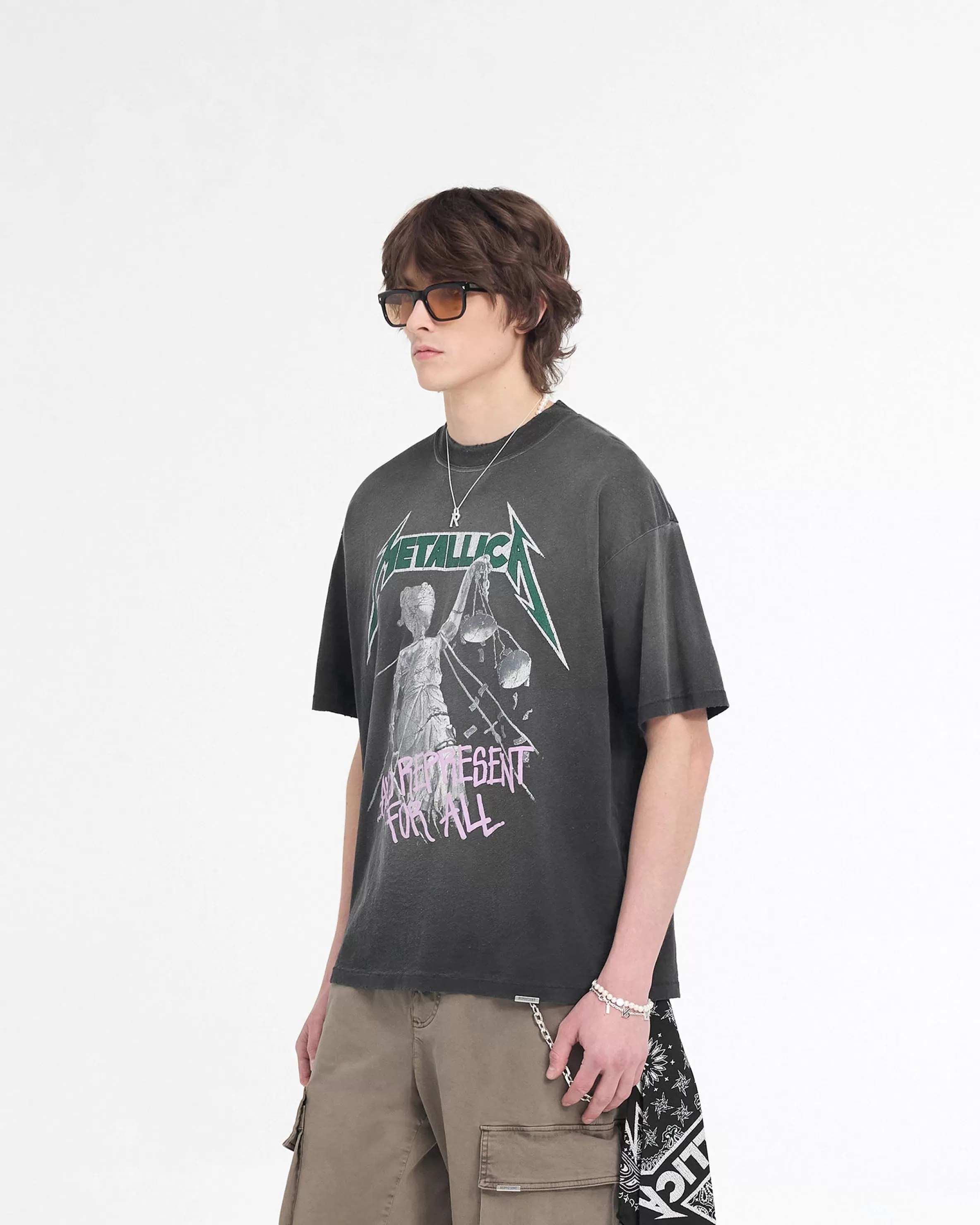 represent_x_metallica_justice_tshirt__stained_black_3.webp X Metallica™️ Justice T-Shirt - Stained Black^Represent Sale