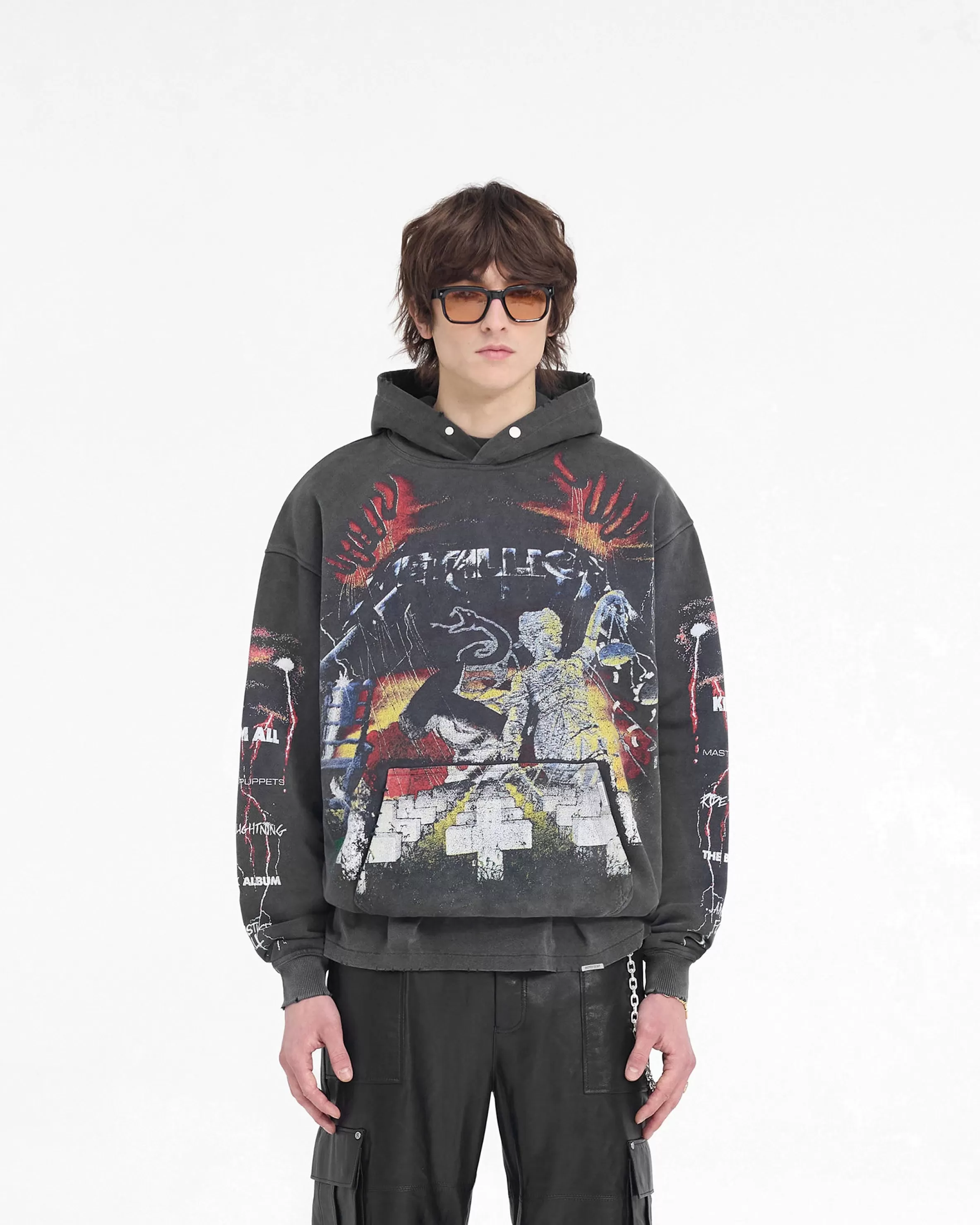 X Metallica™️ Master Of Puppets Hoodie - Vintage Grey^Represent Outlet