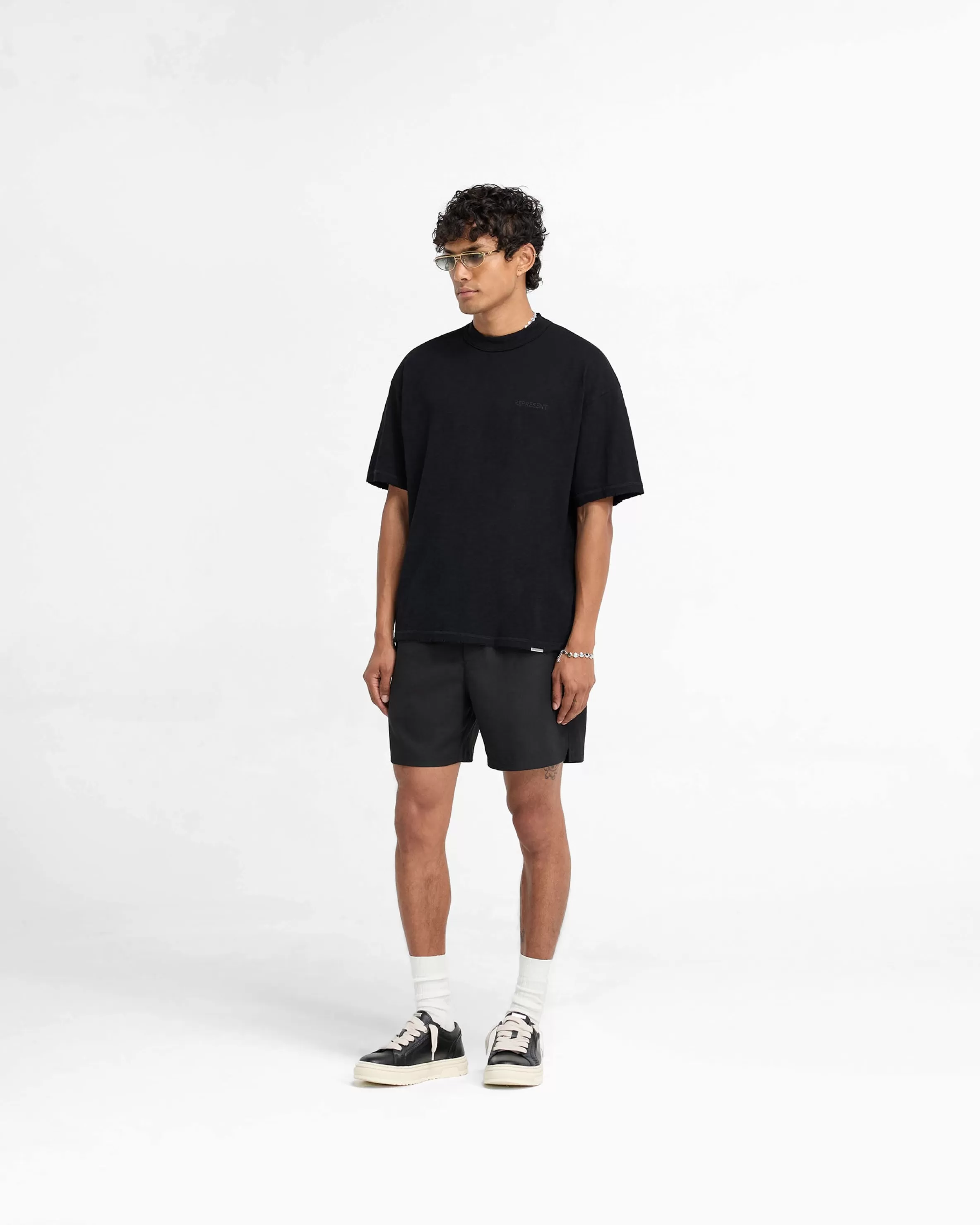 slub_tshirt__jet_black_5.webp Slub T-Shirt - Jet Black^Represent Clearance