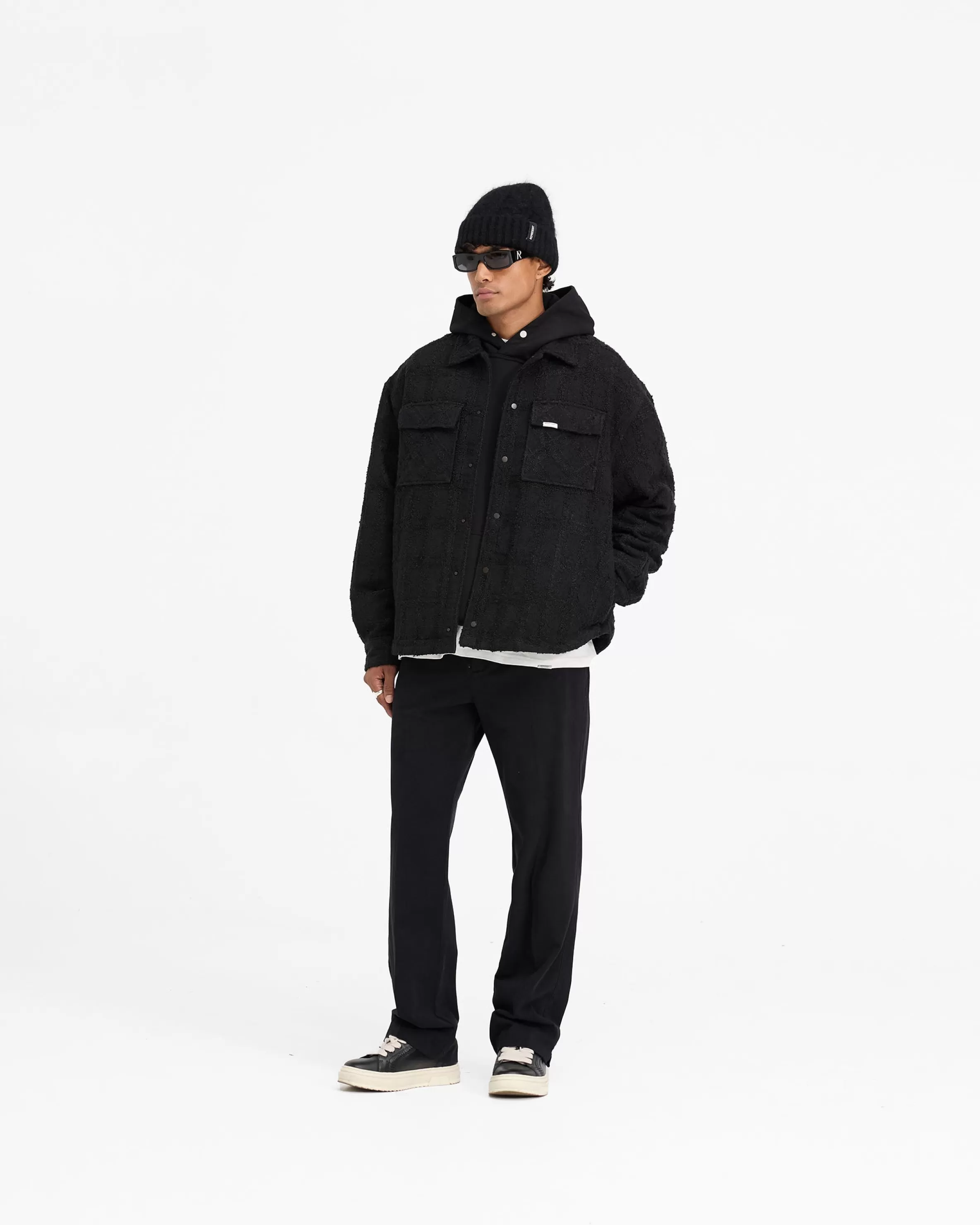 wadded_overshirt__black_5.webp Wadded Overshirt -^Represent Store