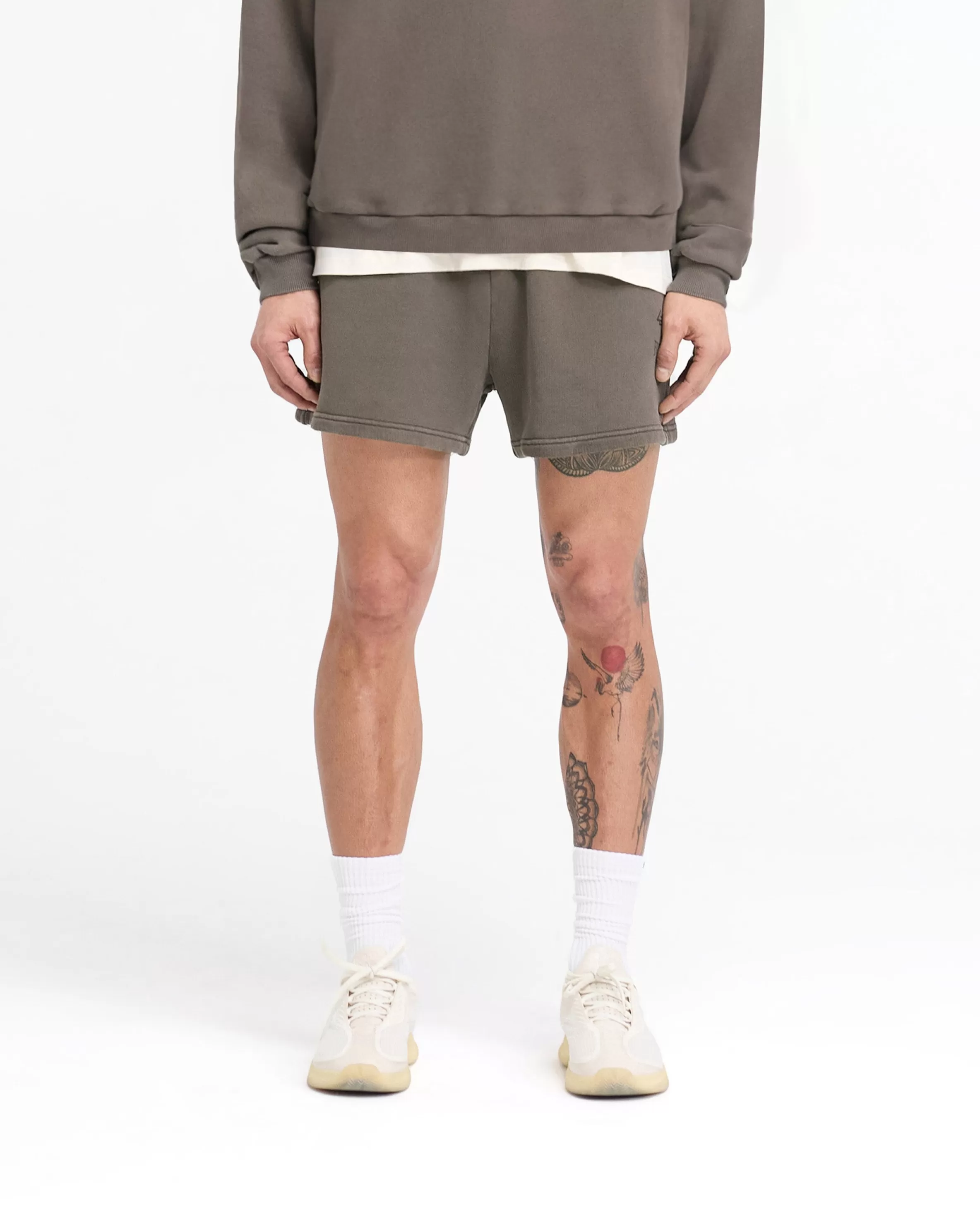 x_everlast_training_camp_jersey_shorts__washed_brown_2.webp 247 X Everlast Training Camp Jersey Shorts - Washed Brown^Represent Fashion