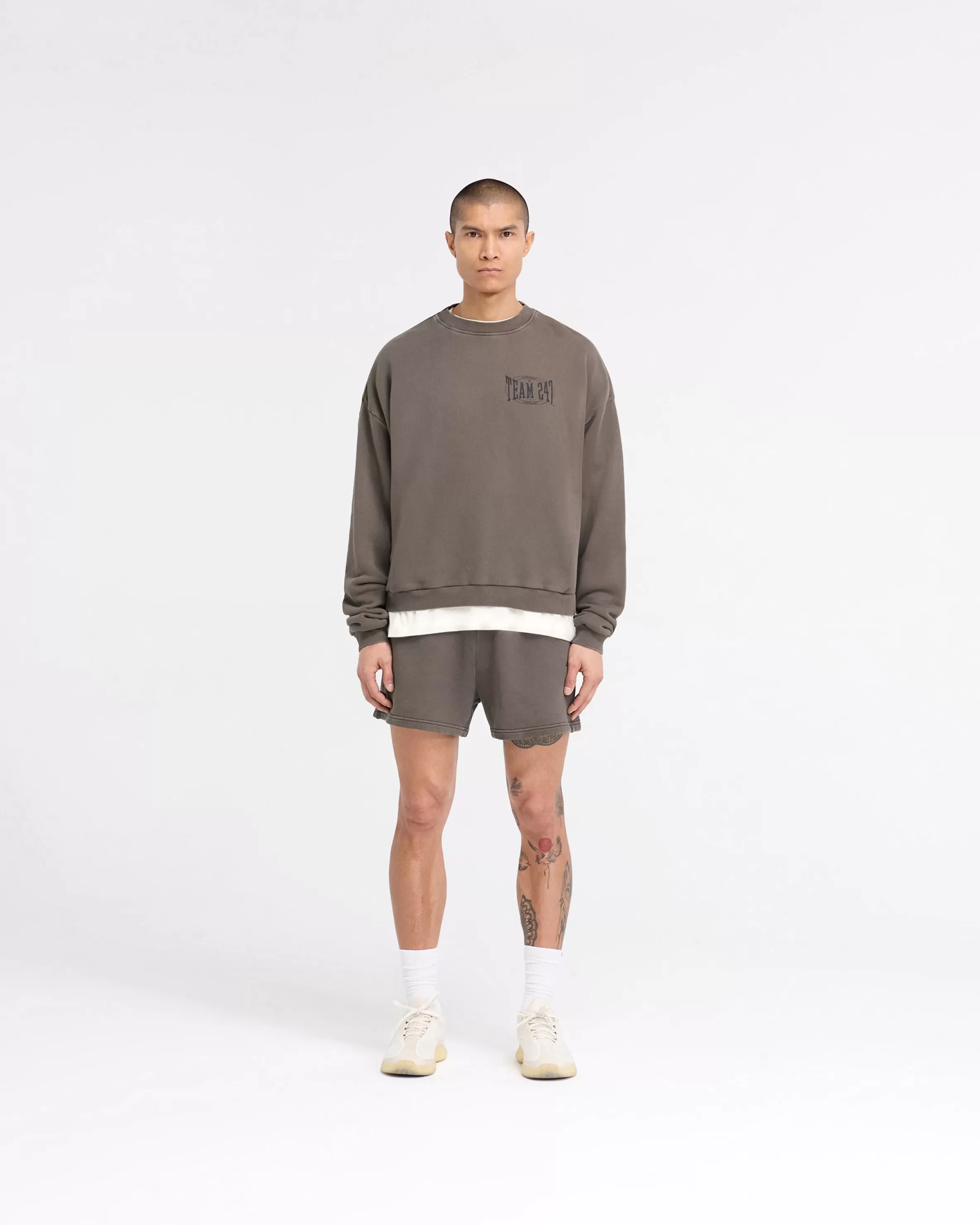 x_everlast_training_camp_jersey_shorts__washed_brown_6.webp 247 X Everlast Training Camp Jersey Shorts - Washed Brown^Represent Fashion