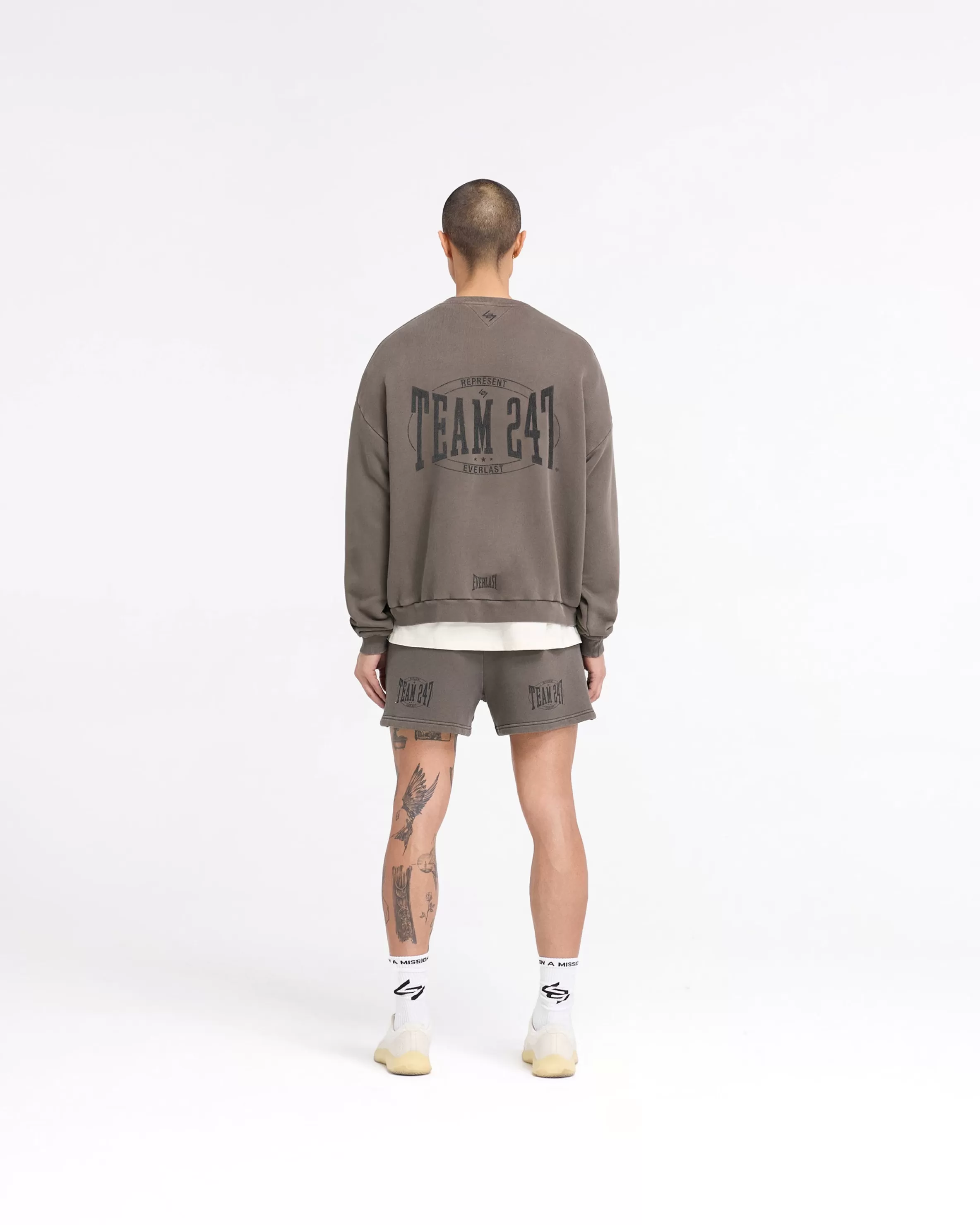 x_everlast_training_camp_jersey_shorts__washed_brown_8.webp 247 X Everlast Training Camp Jersey Shorts - Washed Brown^Represent Fashion